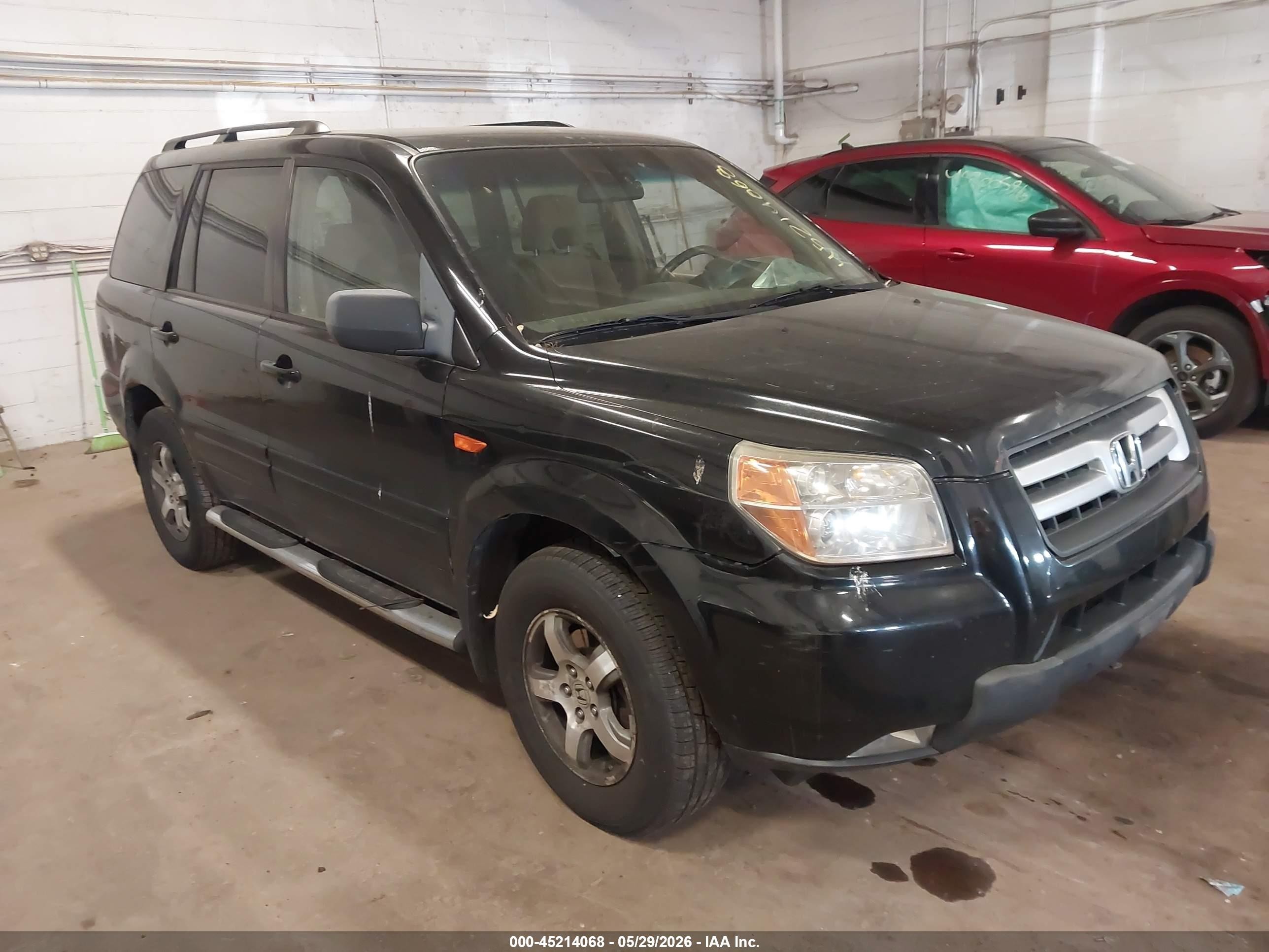 2008 Honda Pilot Ex Black vin: 5FNYF18478B046968