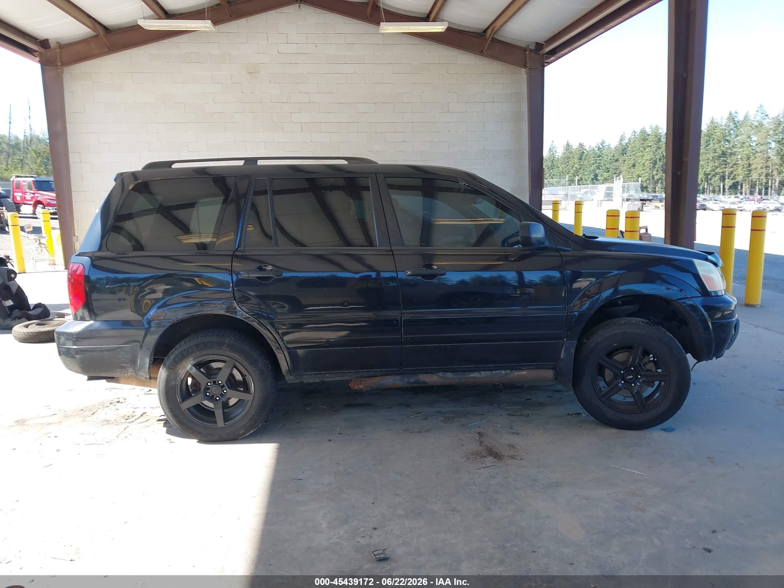2004 Honda Pilot Ex Black vin: 5FNYF18484B001869
