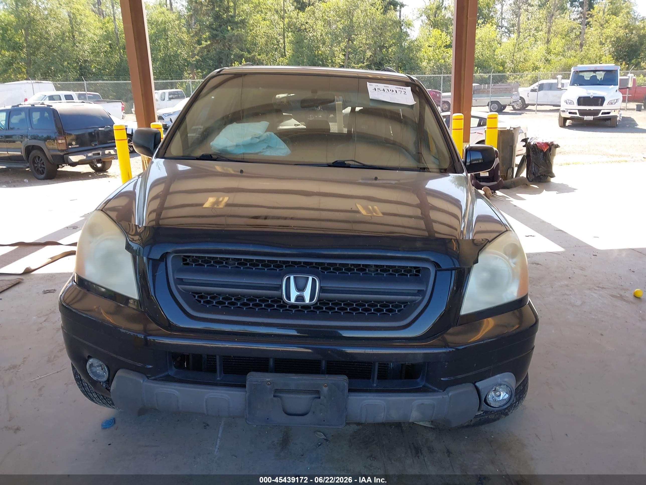 2004 Honda Pilot Ex Black vin: 5FNYF18484B001869