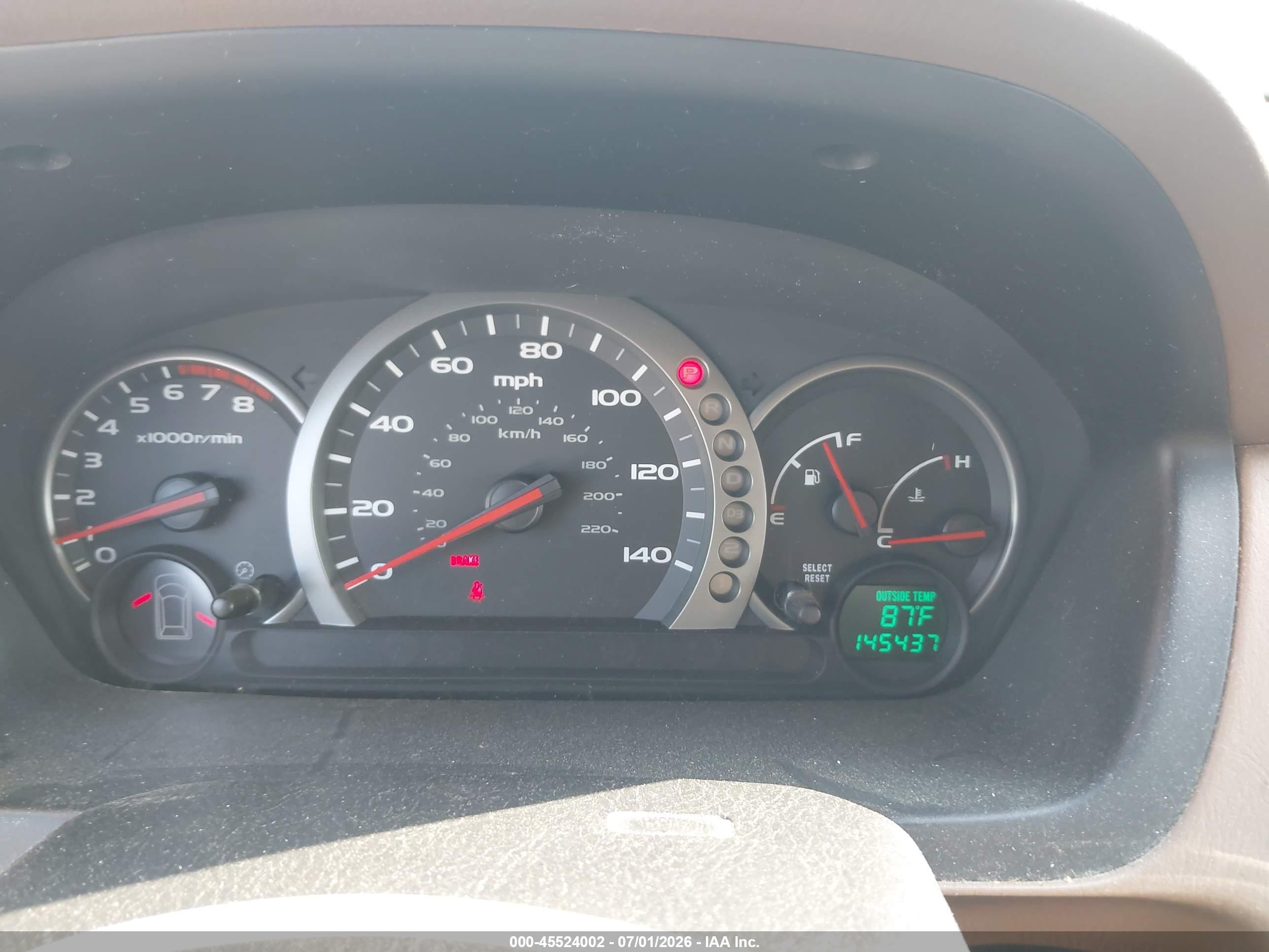 2005 Honda Pilot Ex Tan vin: 5FNYF18485B023064