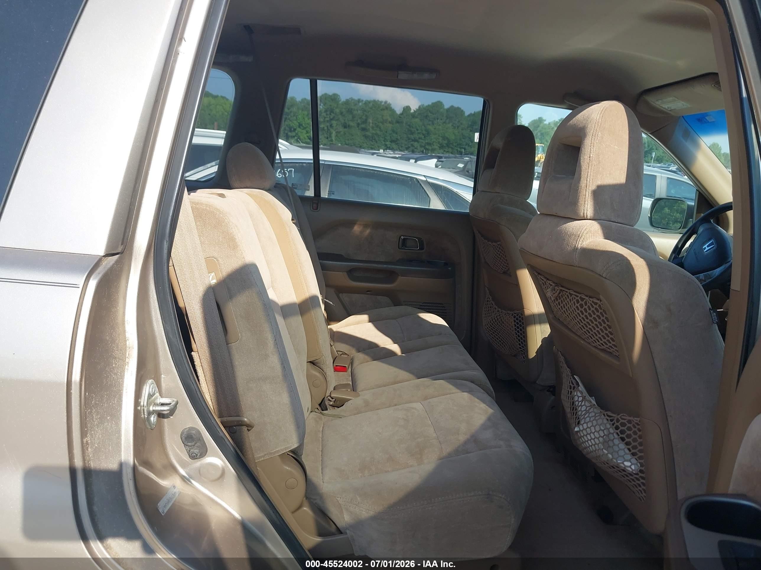 2005 Honda Pilot Ex Tan vin: 5FNYF18485B023064