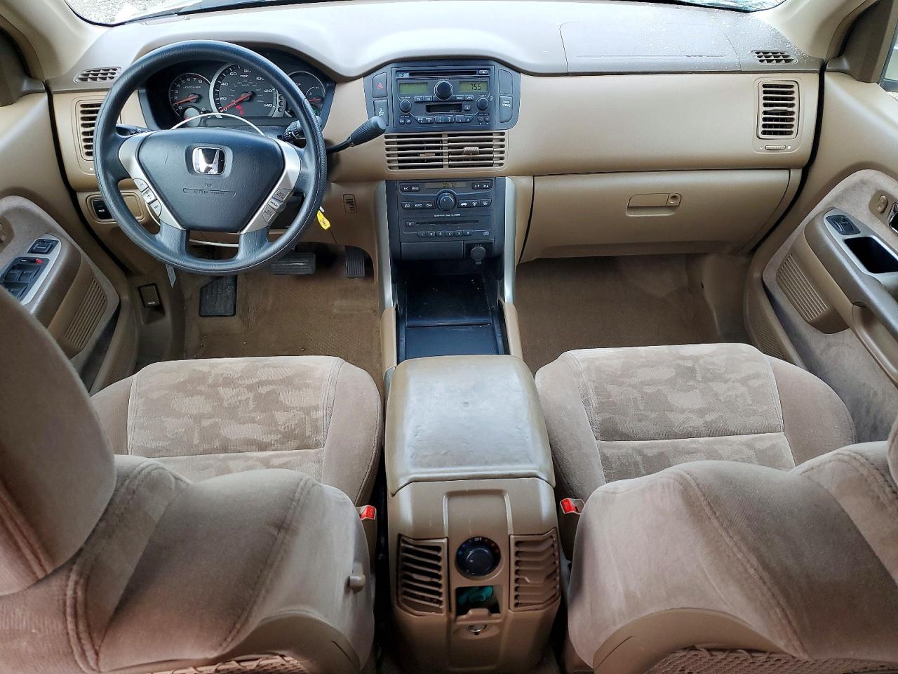 2005 Honda Pilot Ex Tan vin: 5FNYF18485B052838