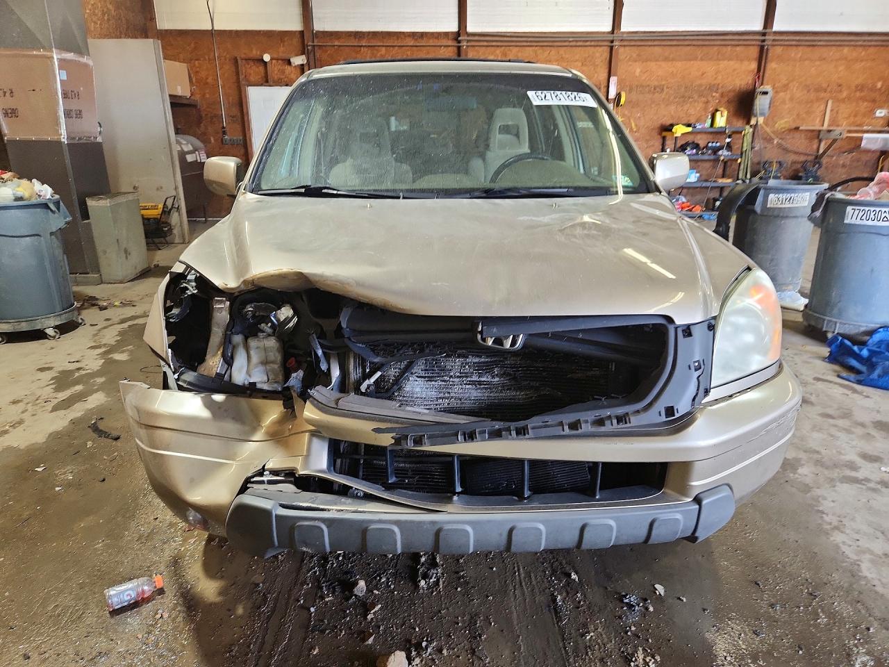 2005 Honda Pilot Ex Tan vin: 5FNYF18485B059157