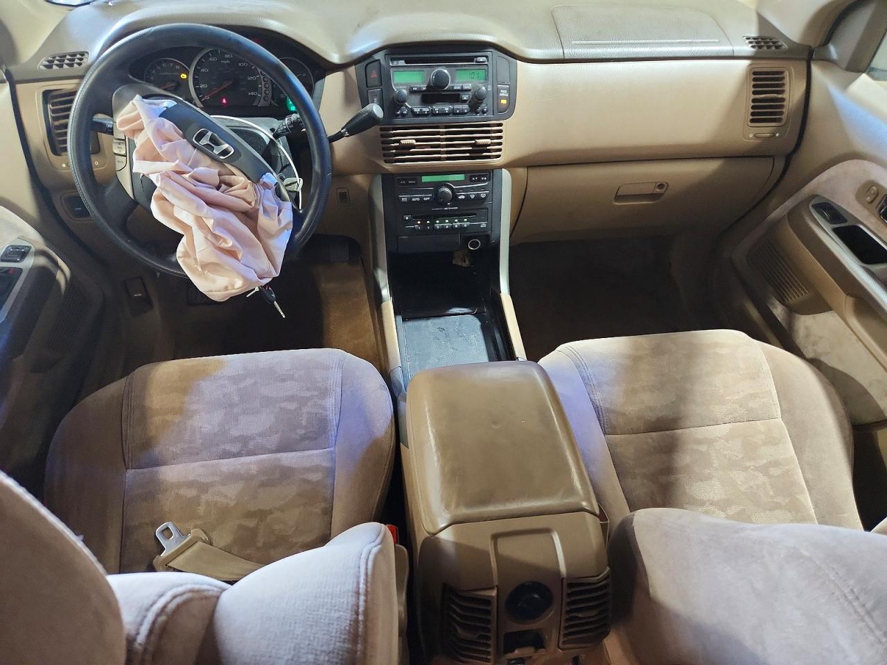2005 Honda Pilot Ex Tan vin: 5FNYF18485B059157