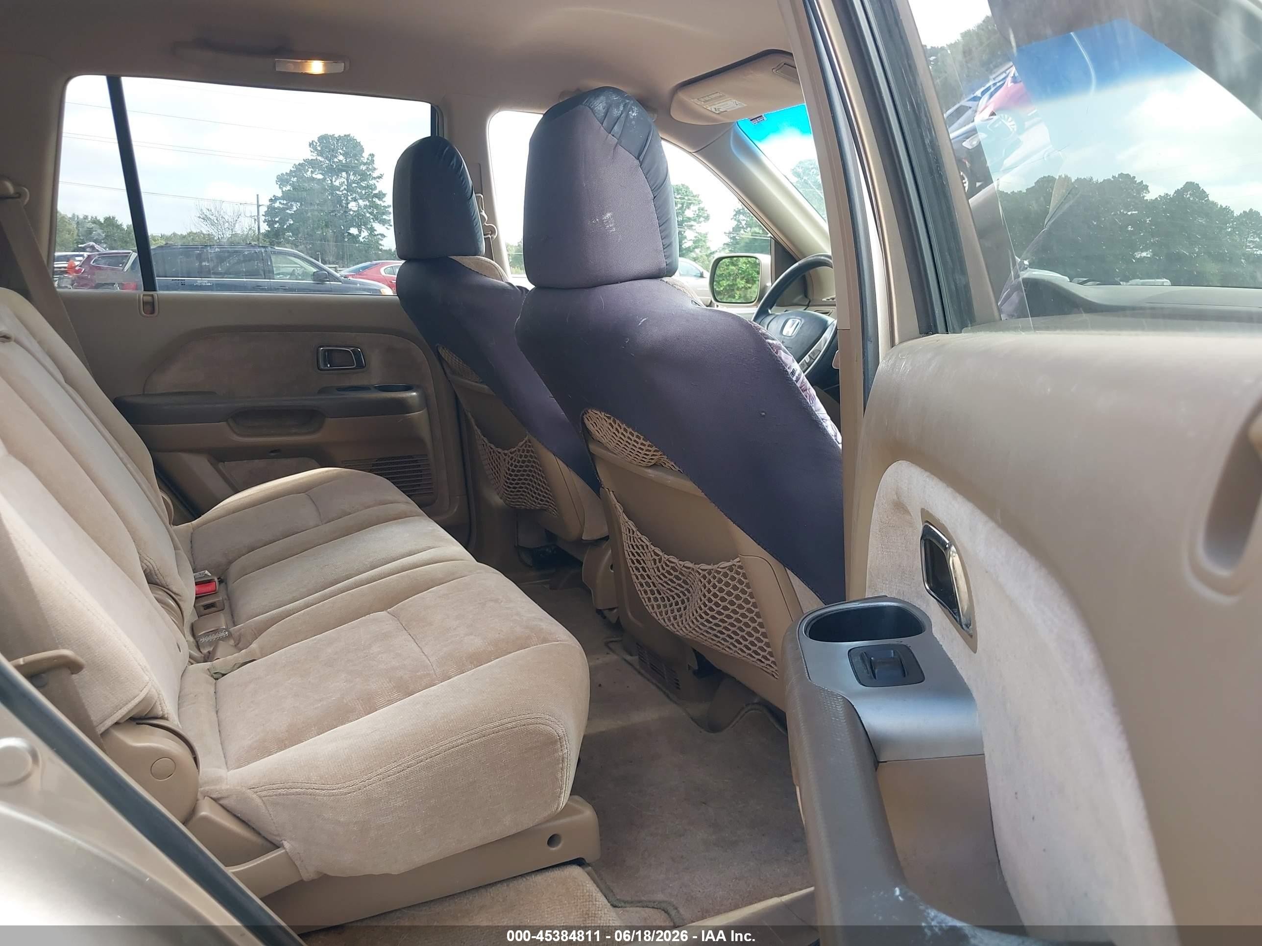 2005 Honda Pilot Ex Gold vin: 5FNYF18495B008637