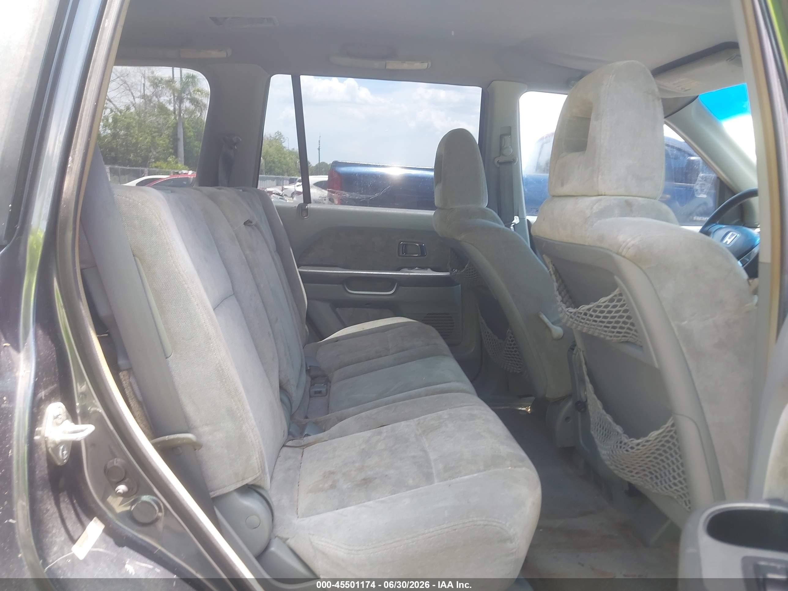 2005 Honda Pilot Ex Gray vin: 5FNYF18495B042917