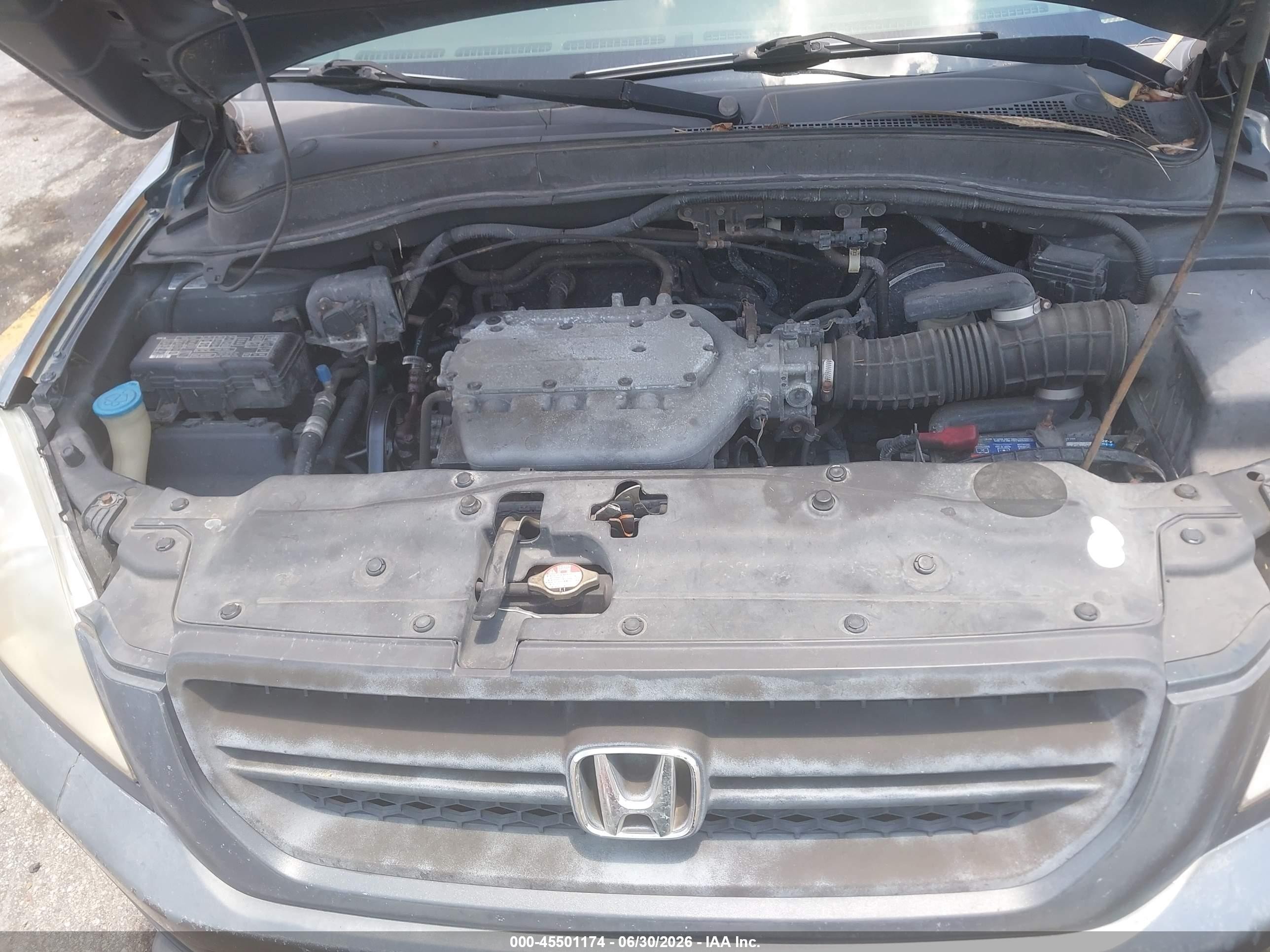 2005 Honda Pilot Ex Gray vin: 5FNYF18495B042917