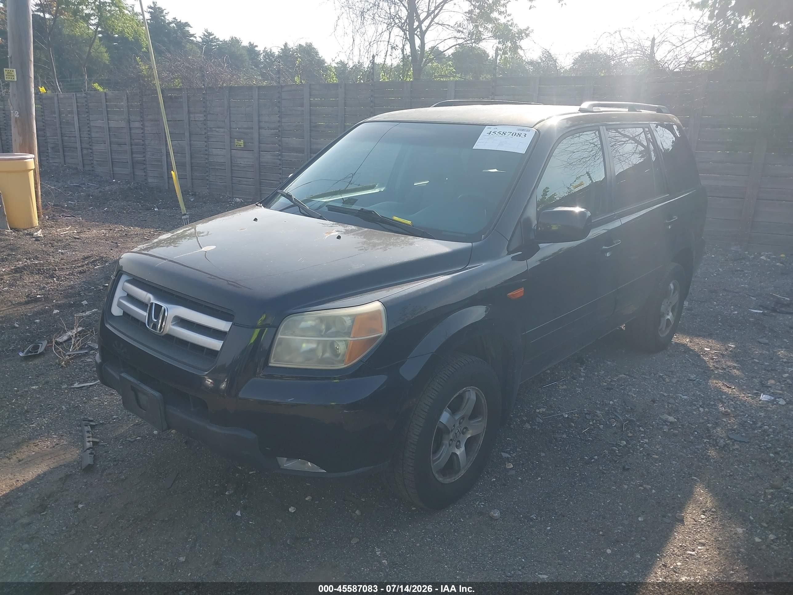 2006 Honda Pilot Ex Black vin: 5FNYF18496B002547