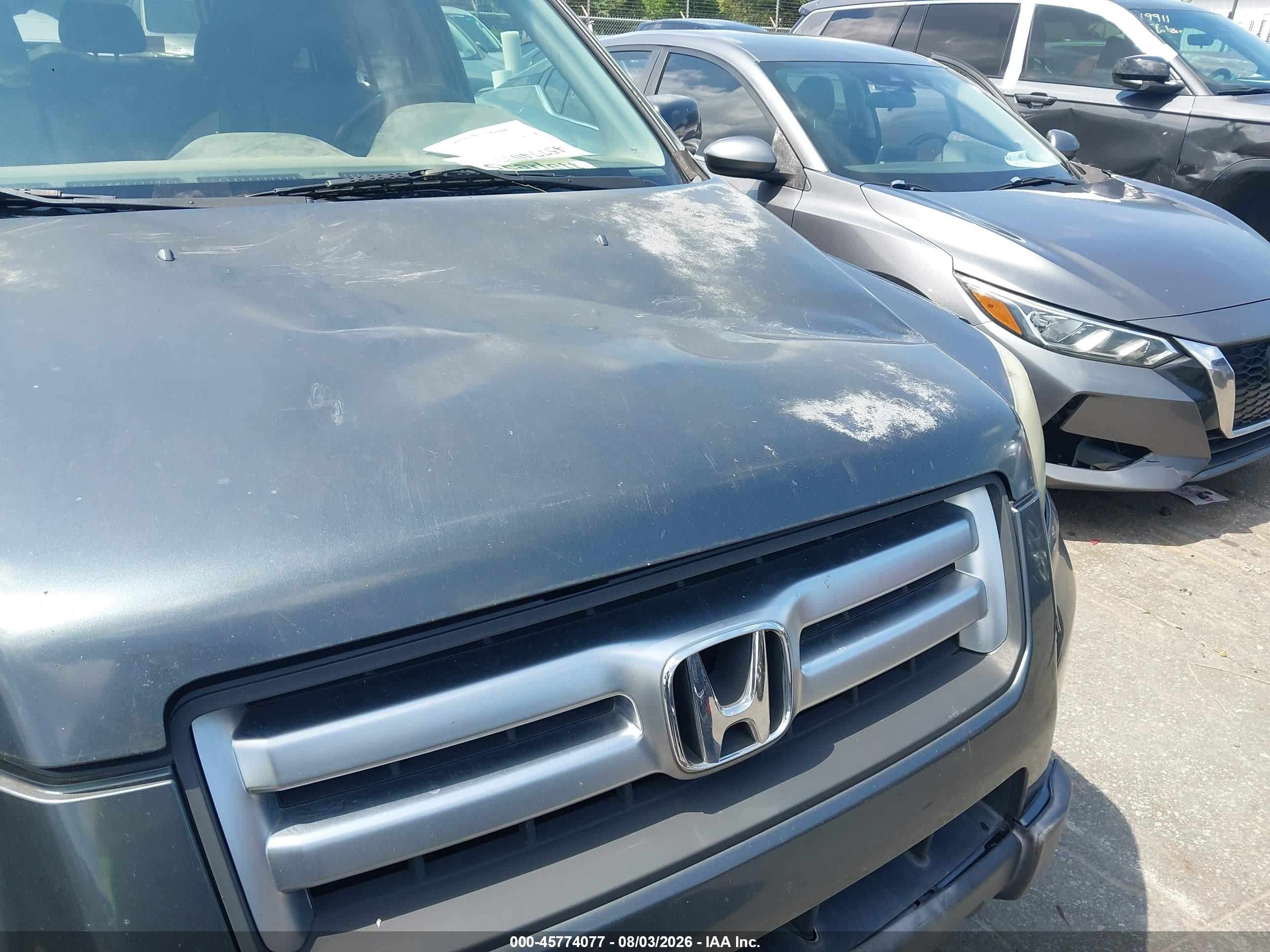 2006 Honda Pilot Ex Gray vin: 5FNYF18496B008803