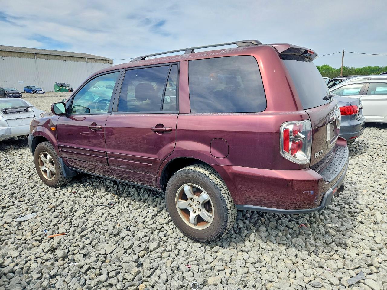 2007 Honda Pilot Ex Бордовый vin: 5FNYF18497B005630