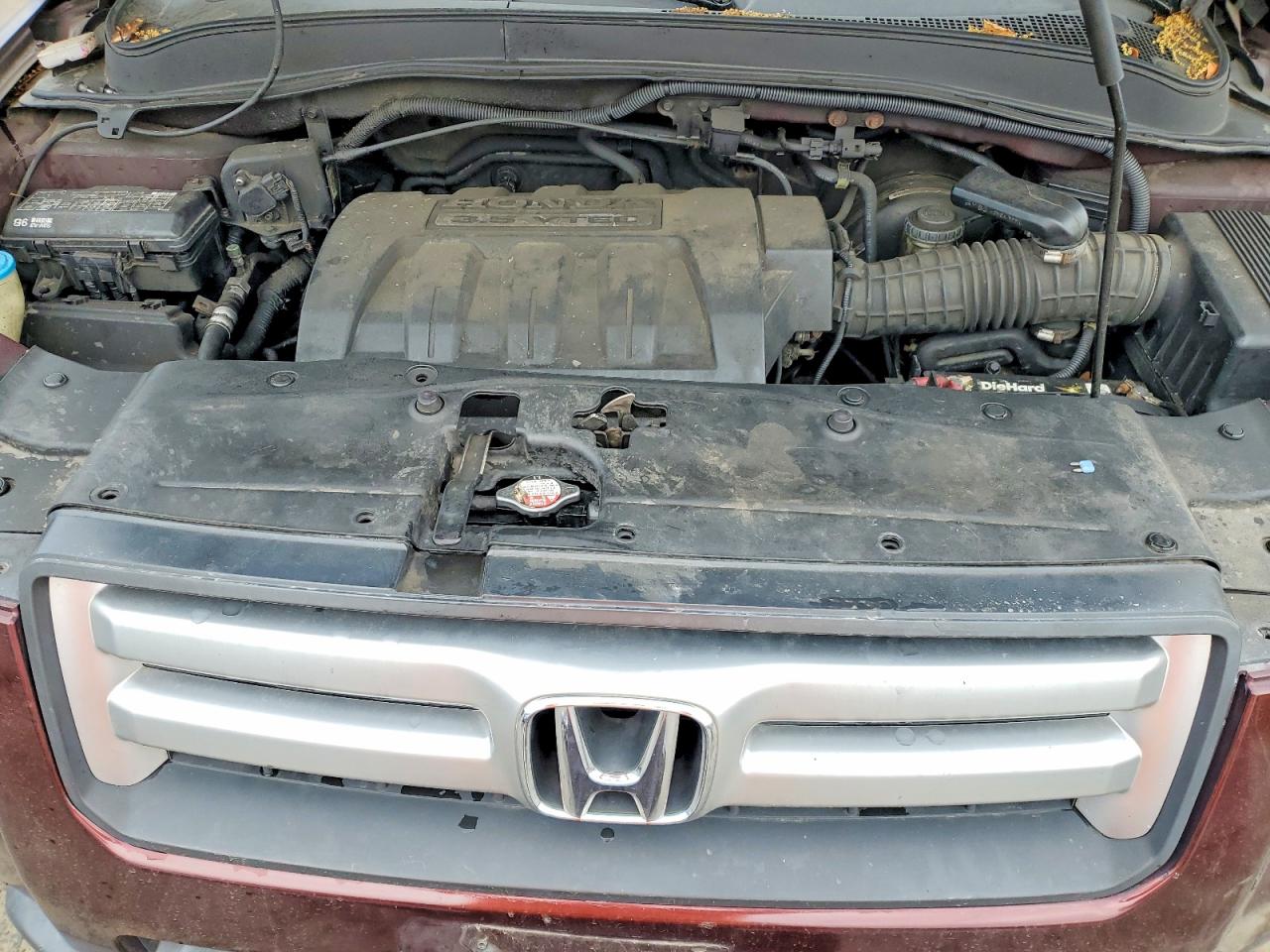 2007 Honda Pilot Ex Burgundy vin: 5FNYF18497B028258