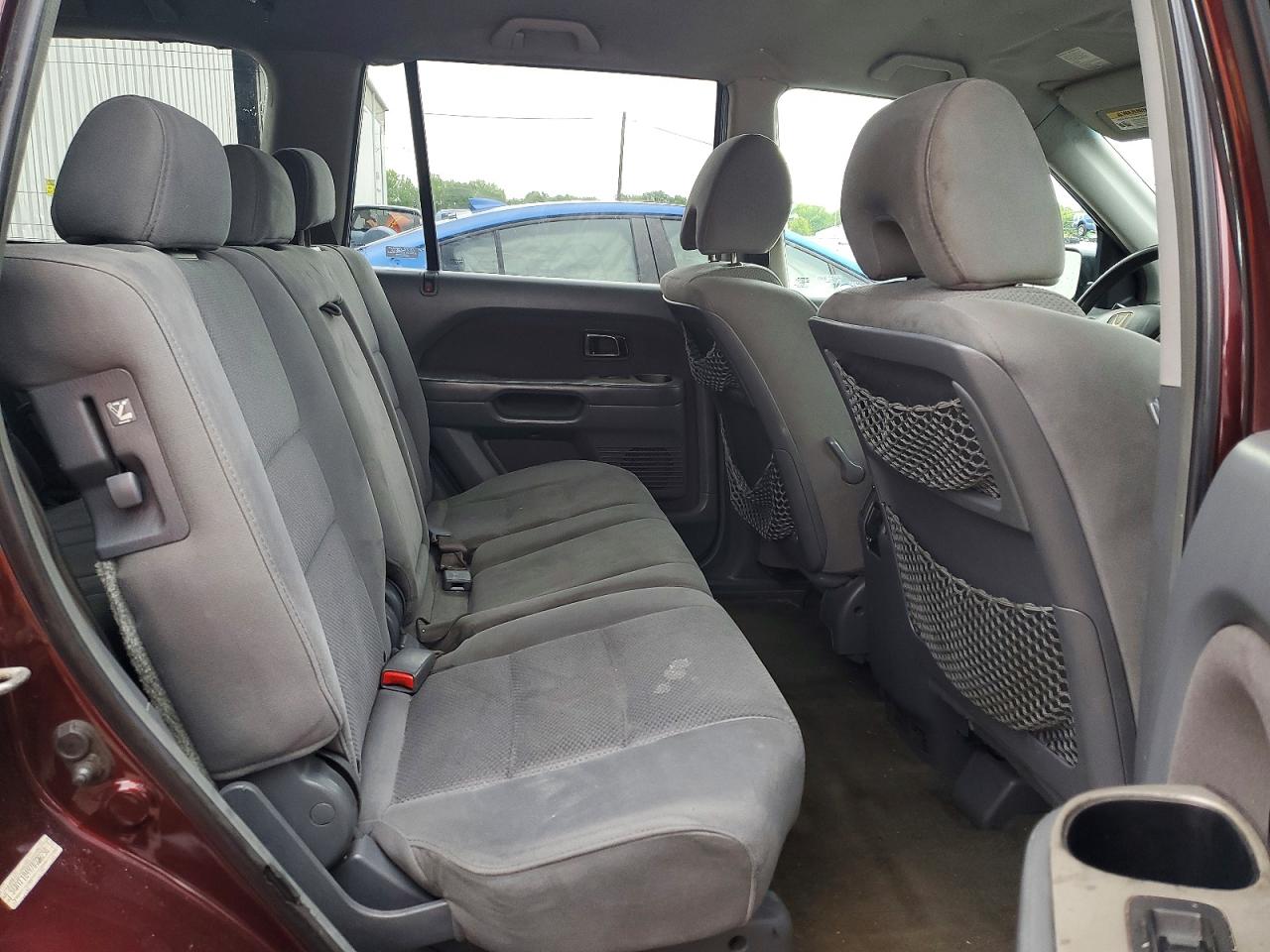 2007 Honda Pilot Ex Burgundy vin: 5FNYF18497B028258