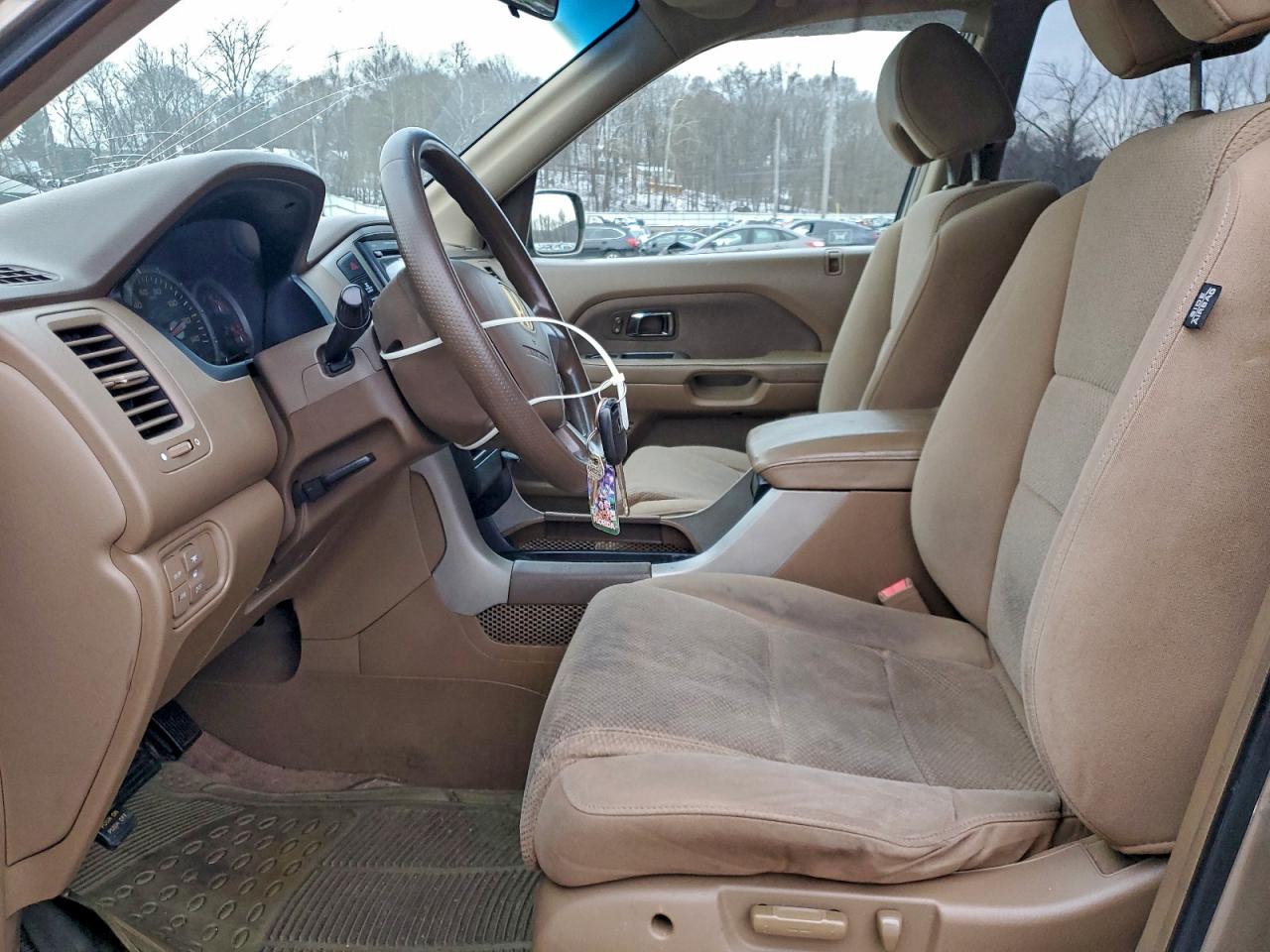 2008 Honda Pilot Ex Желто-коричневый vin: 5FNYF18498B010750