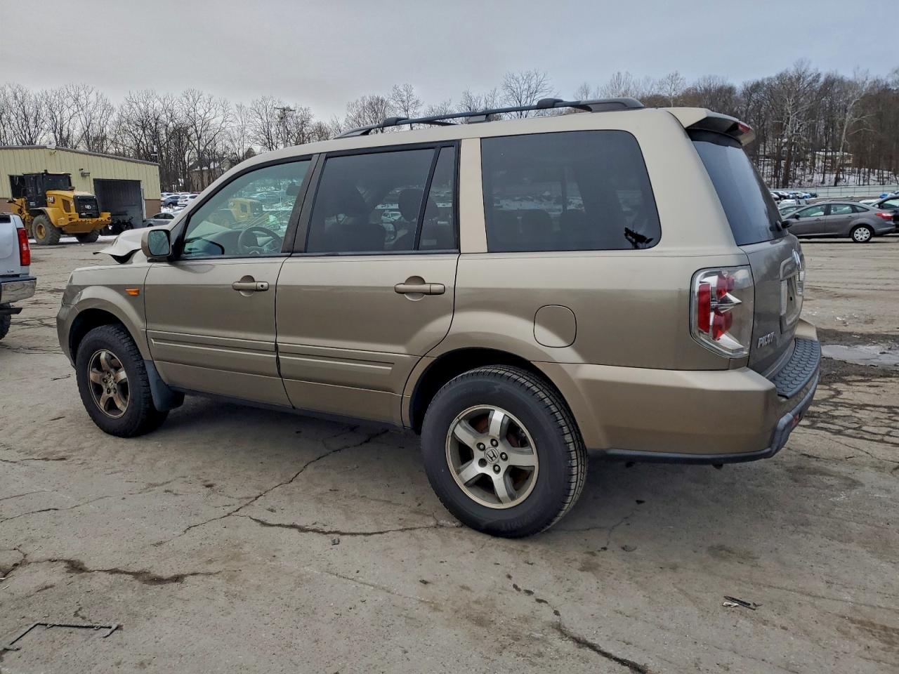 2008 Honda Pilot Ex Желто-коричневый vin: 5FNYF18498B010750