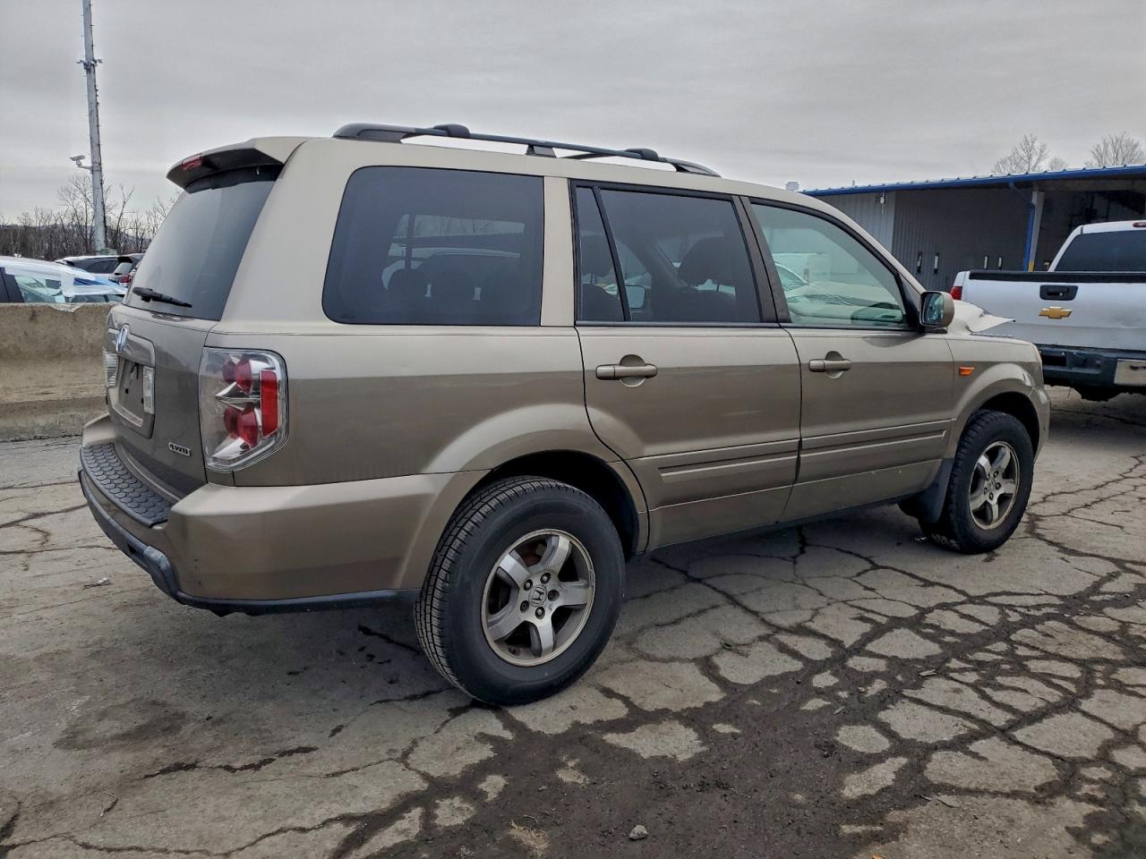 2008 Honda Pilot Ex Желто-коричневый vin: 5FNYF18498B010750