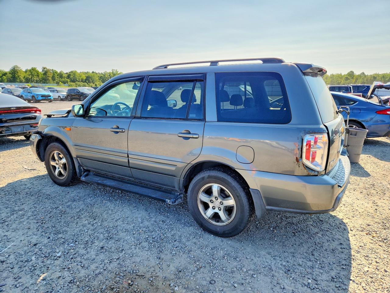 2008 Honda Pilot Ex Gray vin: 5FNYF18498B019433