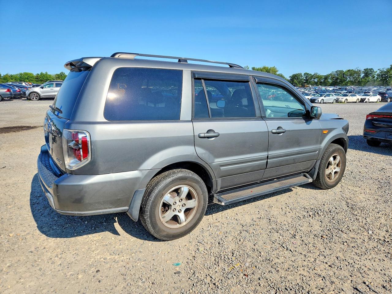 2008 Honda Pilot Ex Gray vin: 5FNYF18498B019433