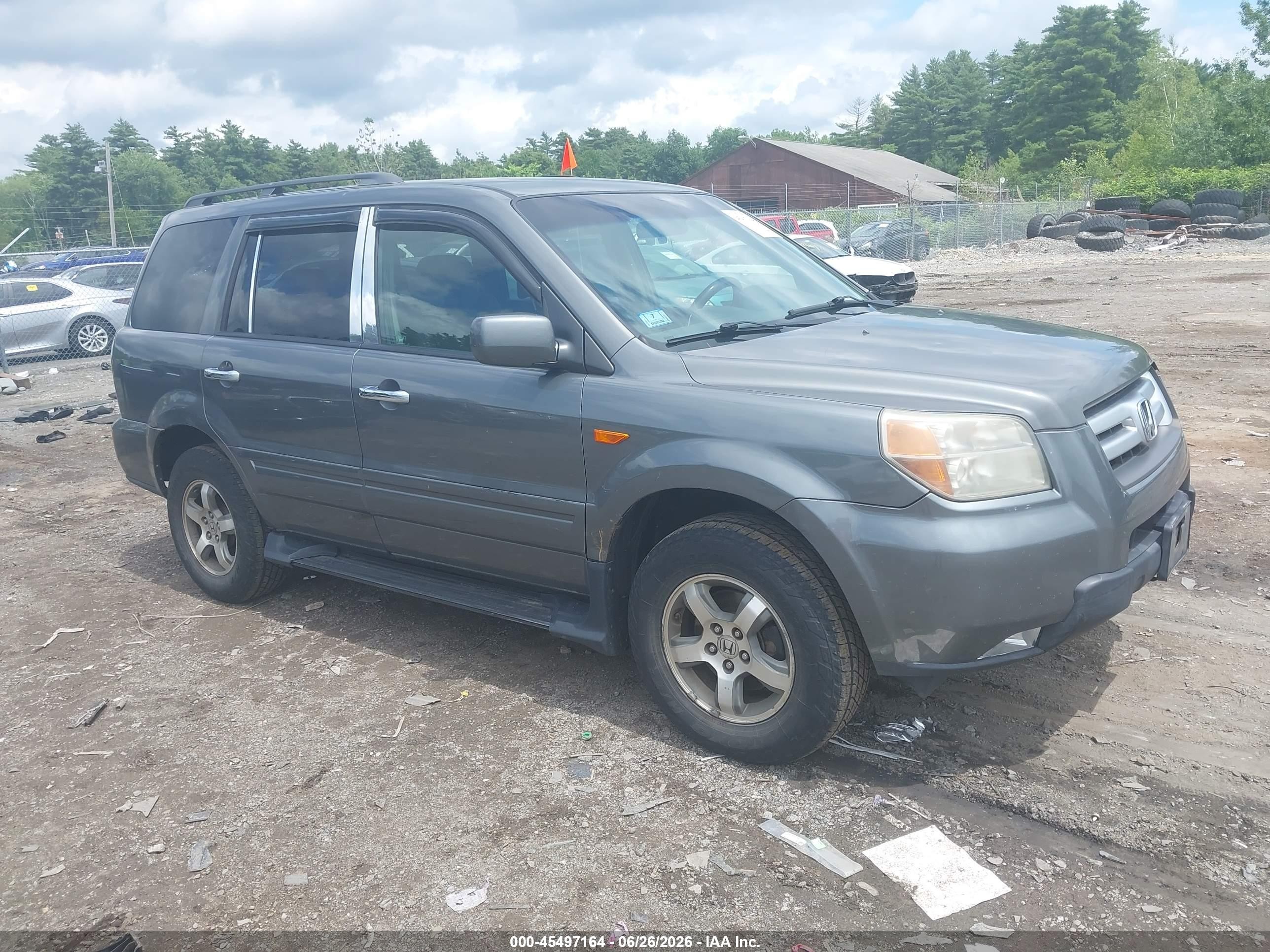 2008 Honda Pilot Ex Green vin: 5FNYF18498B019450