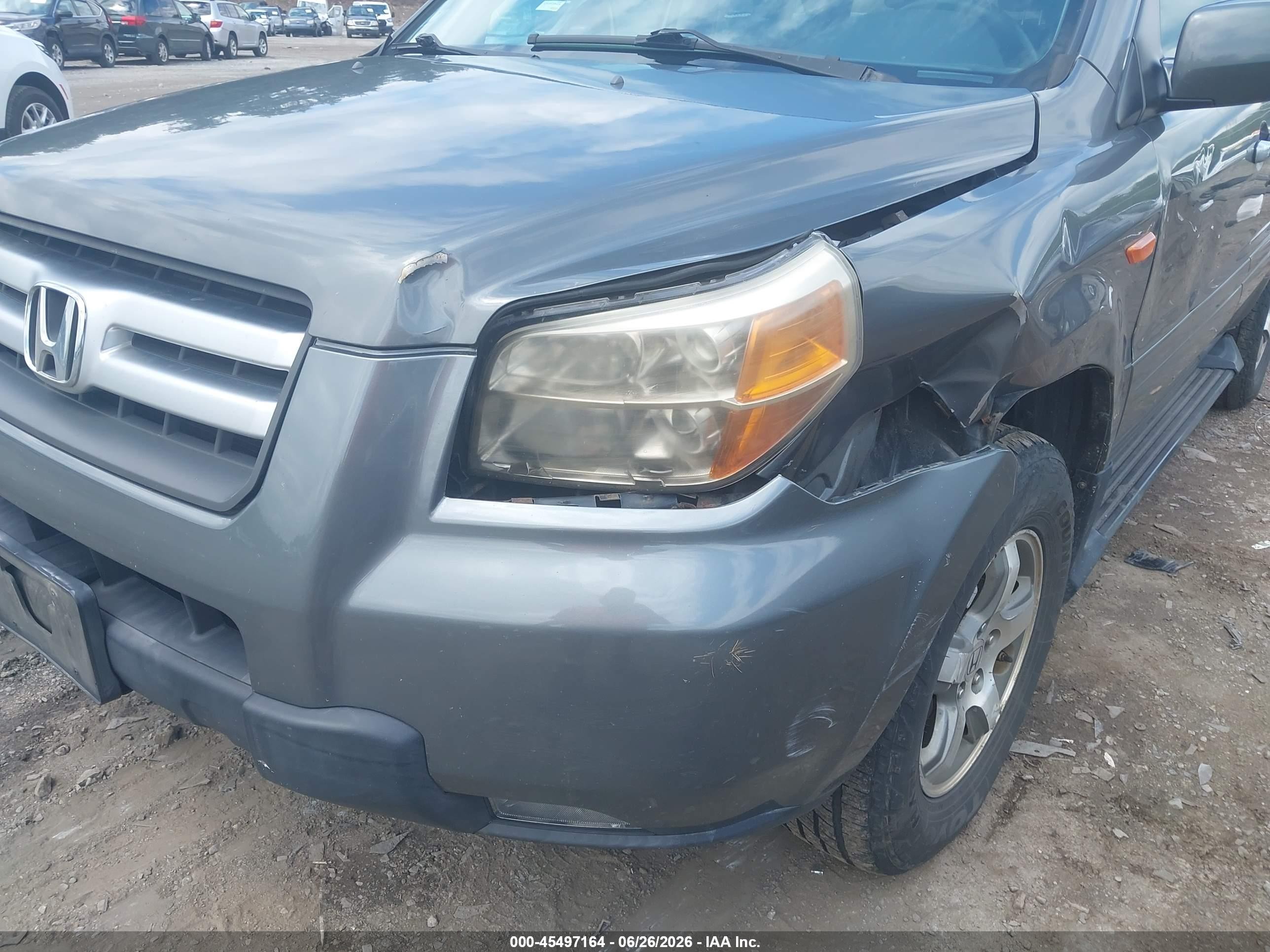 2008 Honda Pilot Ex Green vin: 5FNYF18498B019450