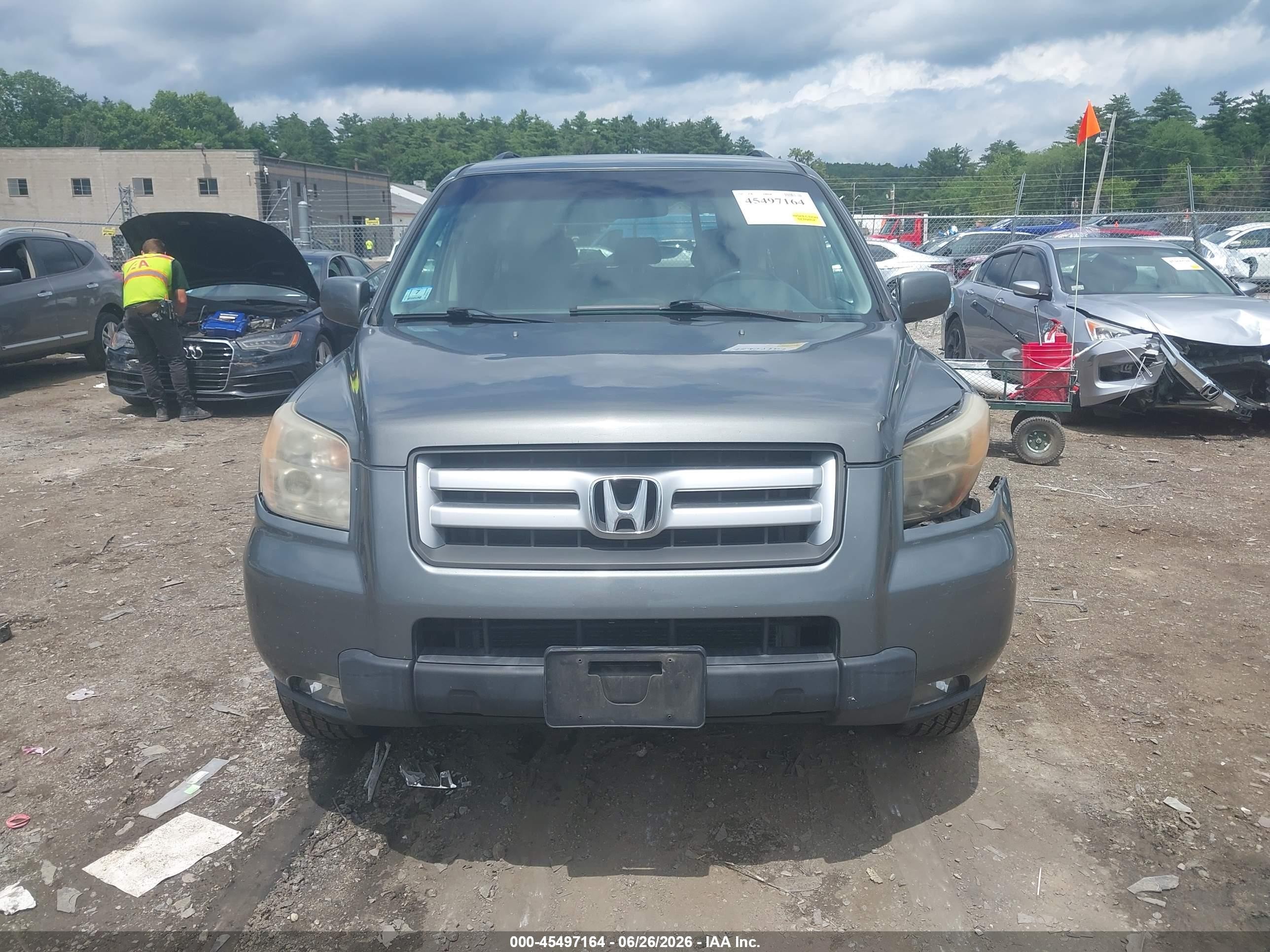 2008 Honda Pilot Ex Green vin: 5FNYF18498B019450
