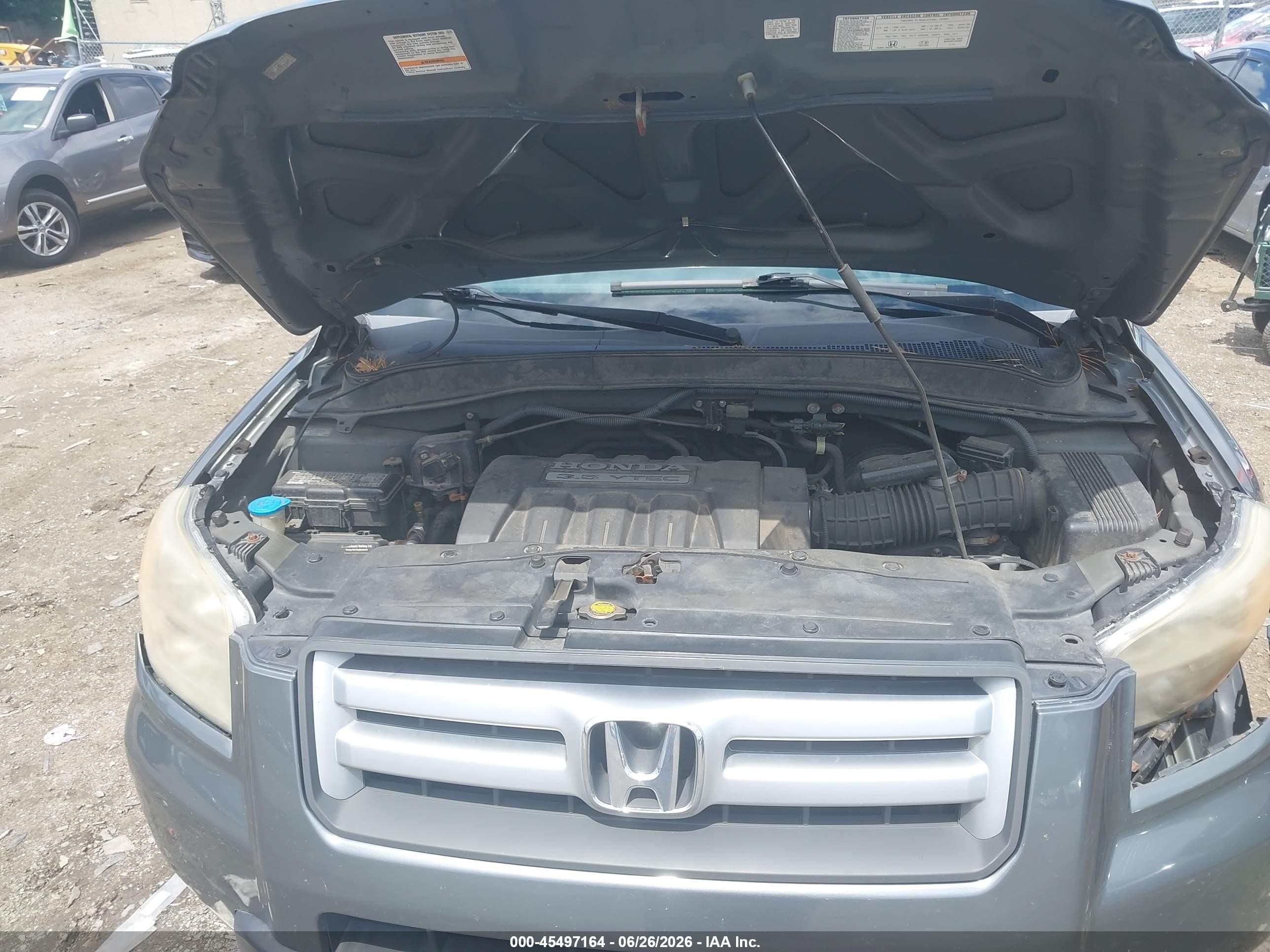2008 Honda Pilot Ex Green vin: 5FNYF18498B019450