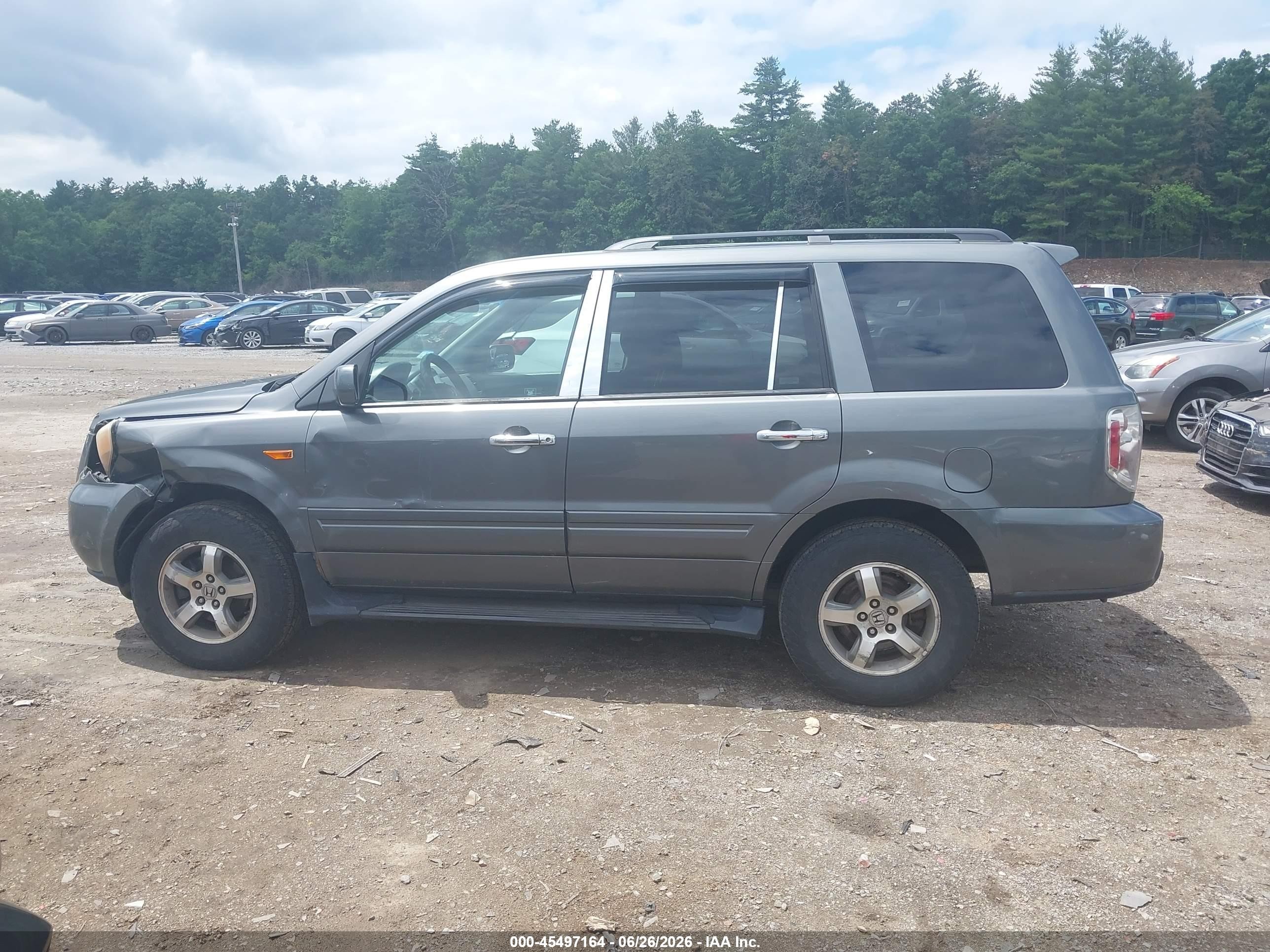 2008 Honda Pilot Ex Green vin: 5FNYF18498B019450