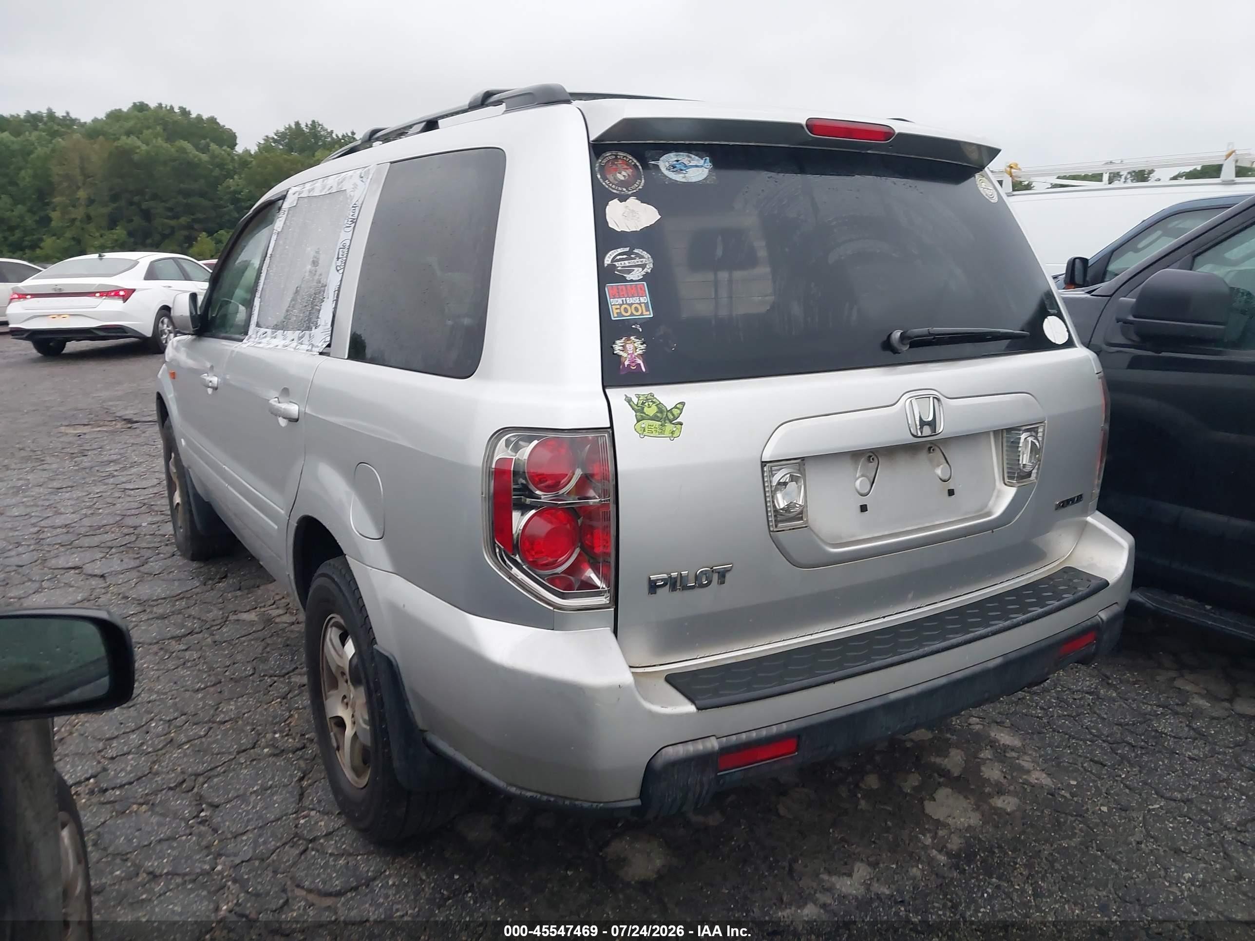 2006 Honda Pilot Ex Silver vin: 5FNYF184X6B022600