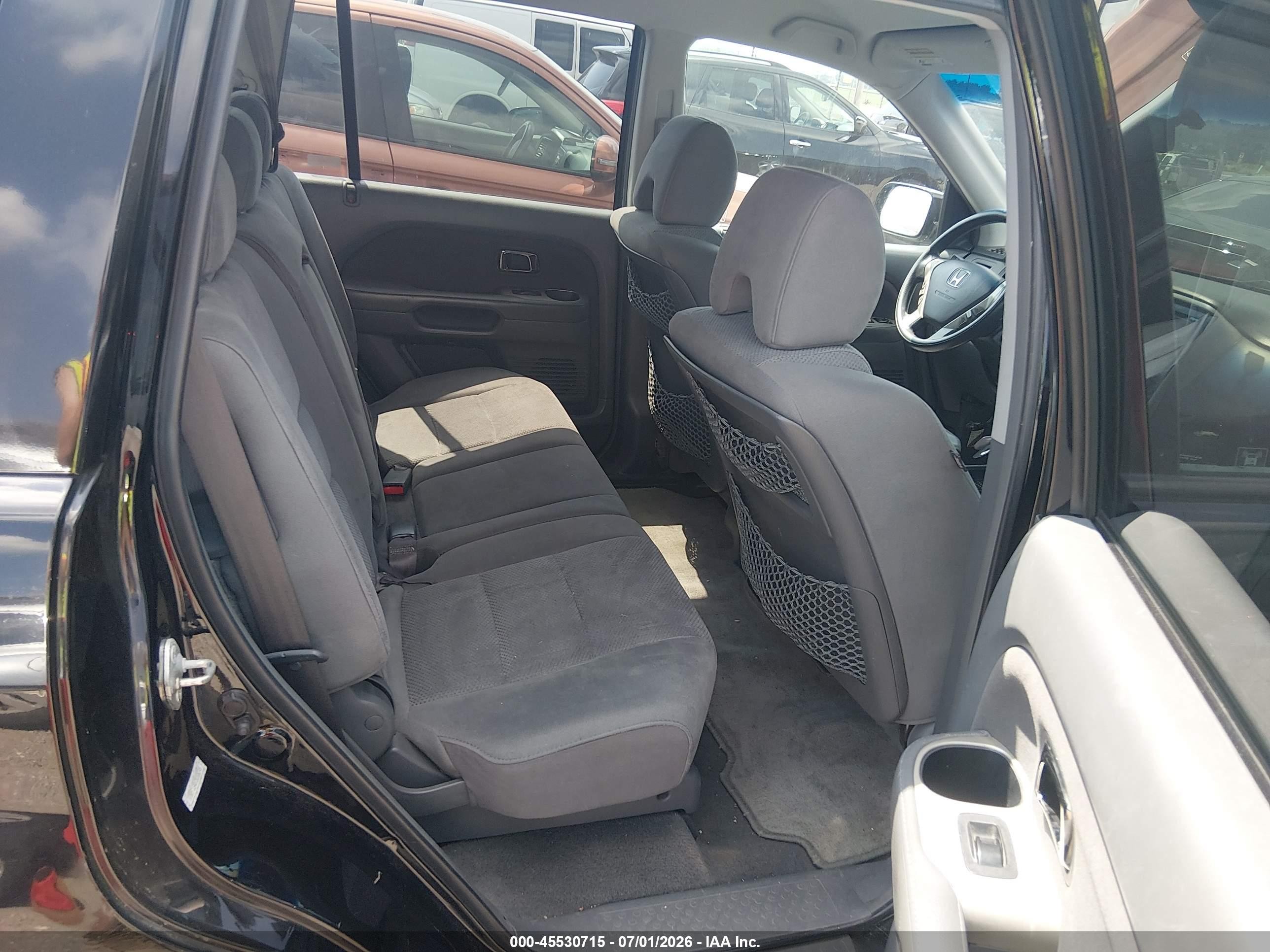 2007 Honda Pilot Ex Black vin: 5FNYF184X7B008245