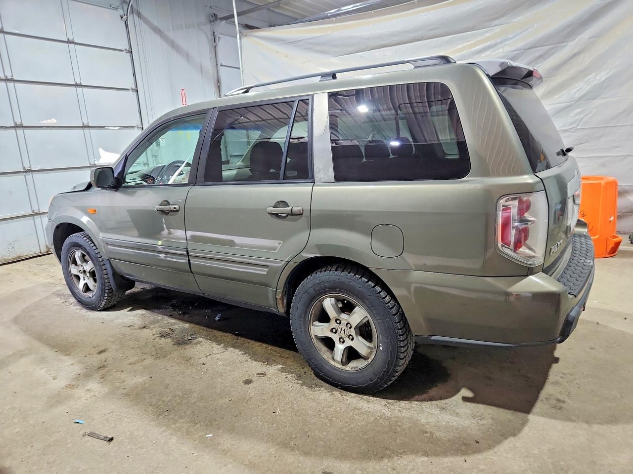 2007 Honda Pilot Ex Green vin: 5FNYF184X7B025756