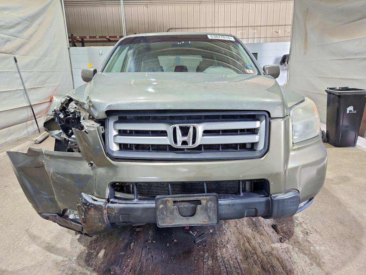 2007 Honda Pilot Ex Green vin: 5FNYF184X7B025756