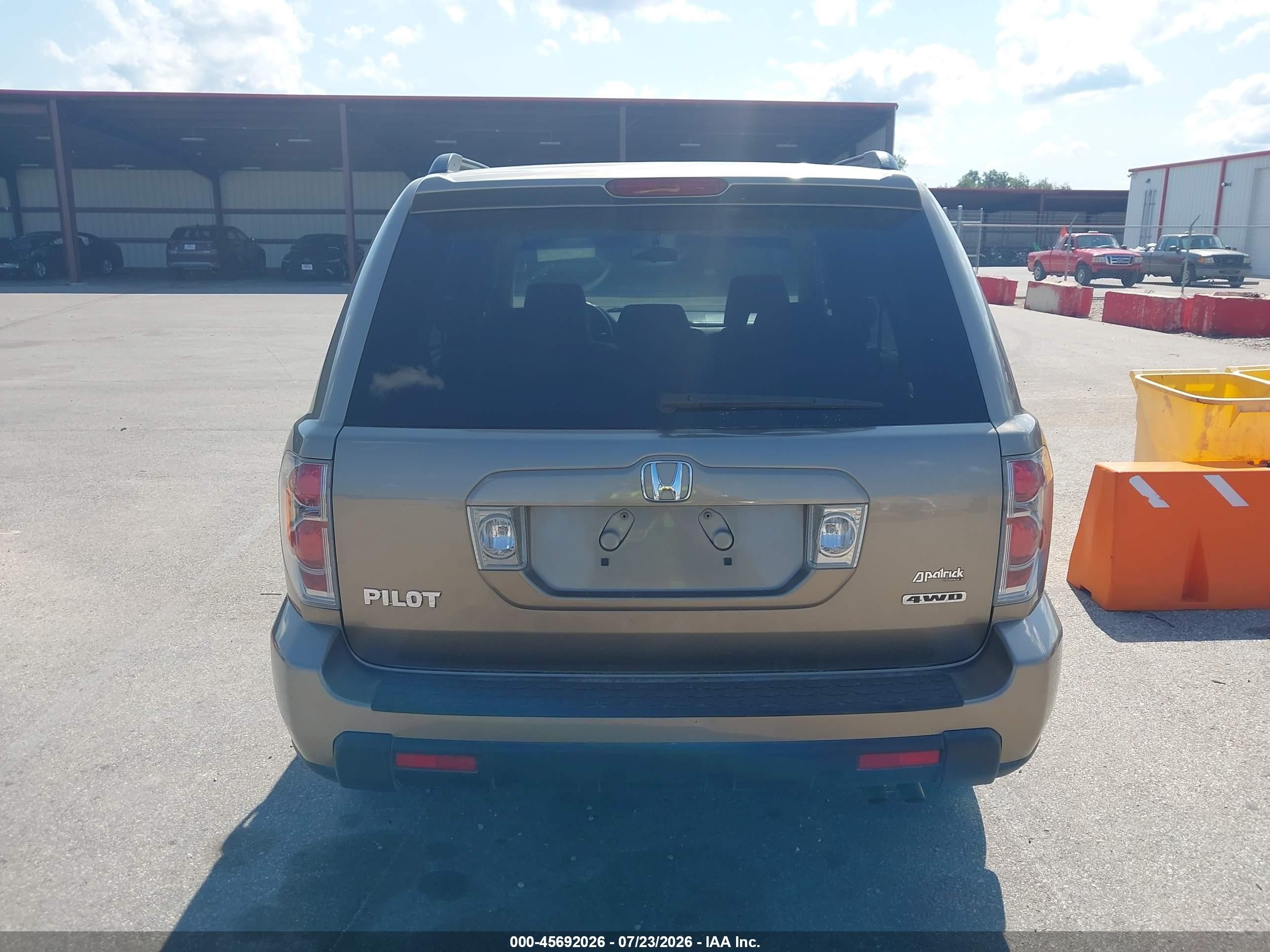 2008 Honda Pilot Ex Brown vin: 5FNYF184X8B038766