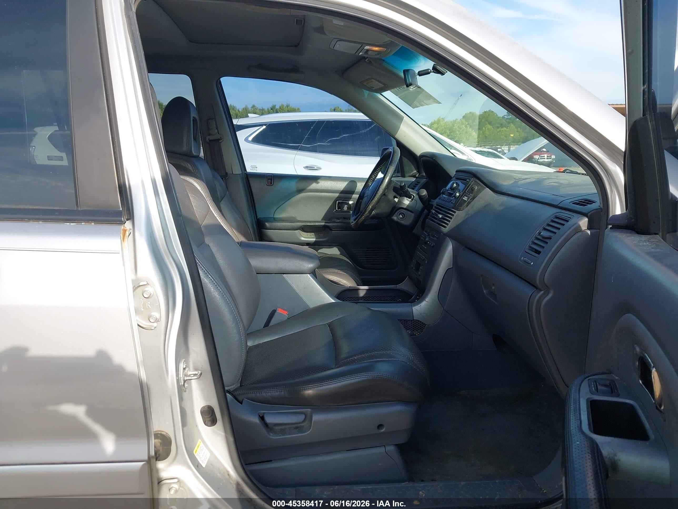 2005 Honda Pilot Ex-l Silver vin: 5FNYF18505B028638