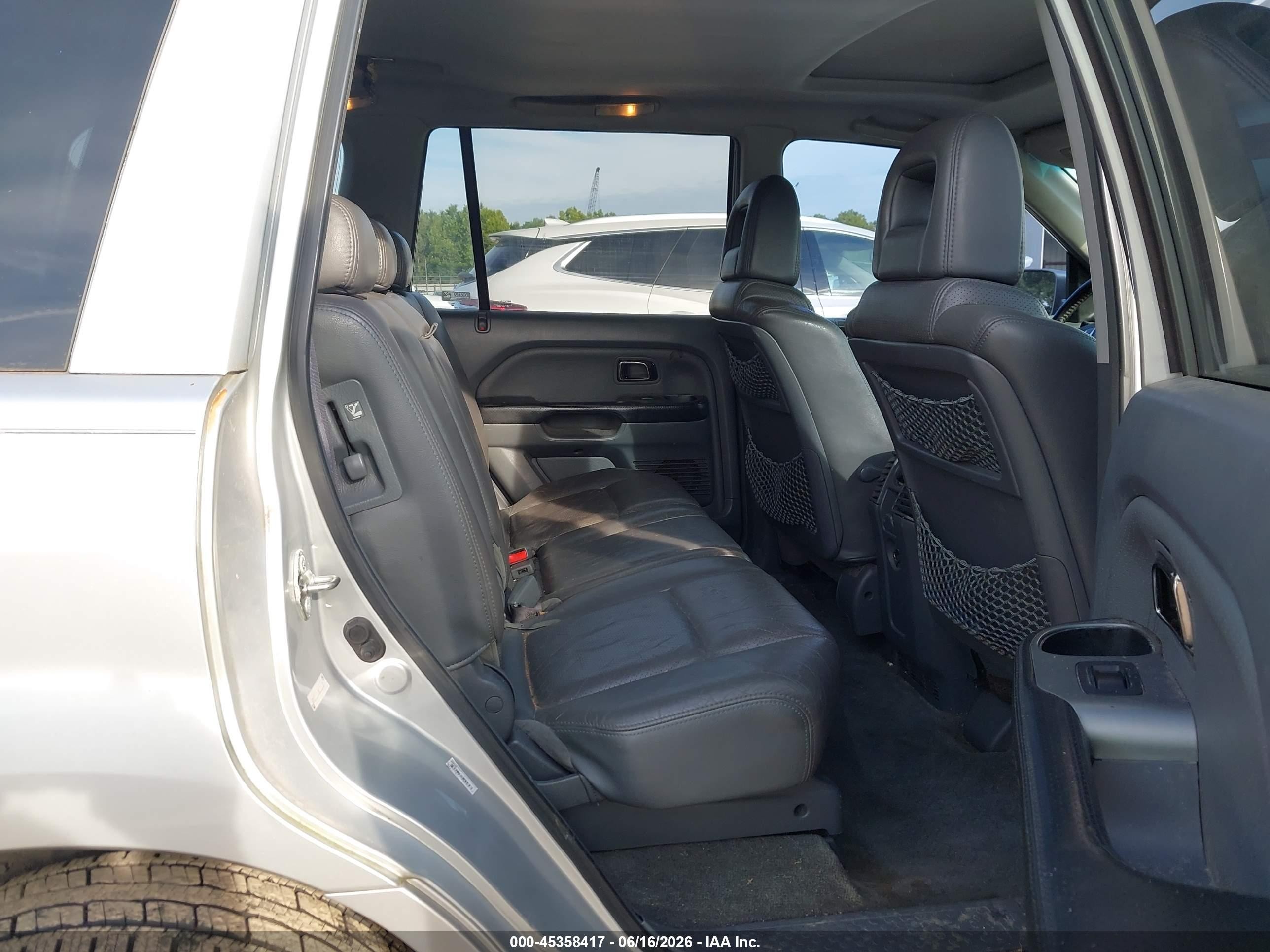 2005 Honda Pilot Ex-l Silver vin: 5FNYF18505B028638
