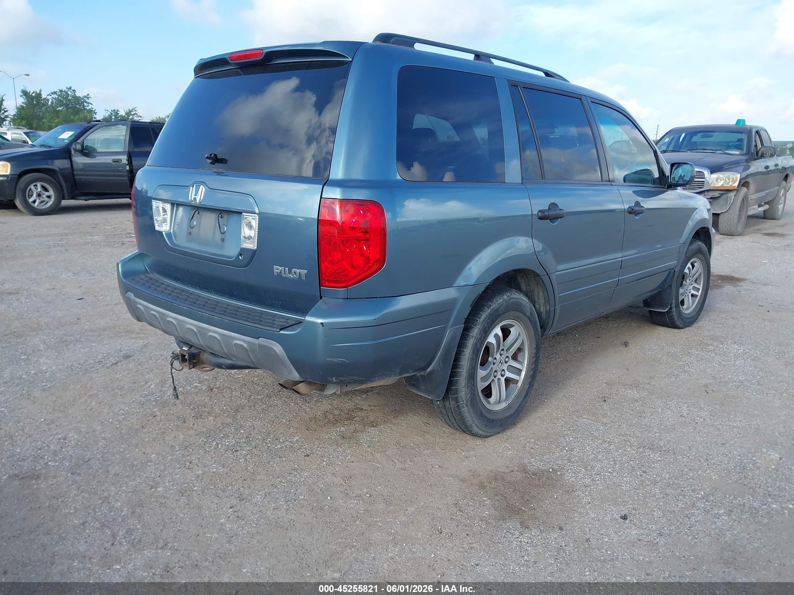 2005 Honda Pilot Ex-l Бирюзовый vin: 5FNYF18505B046878