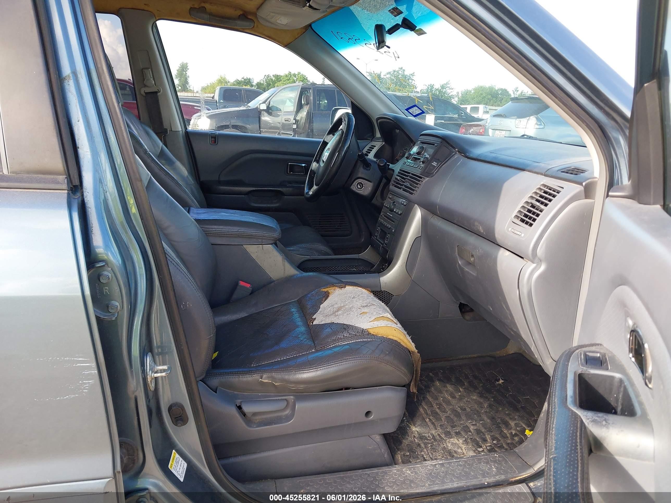 2005 Honda Pilot Ex-l Бирюзовый vin: 5FNYF18505B046878