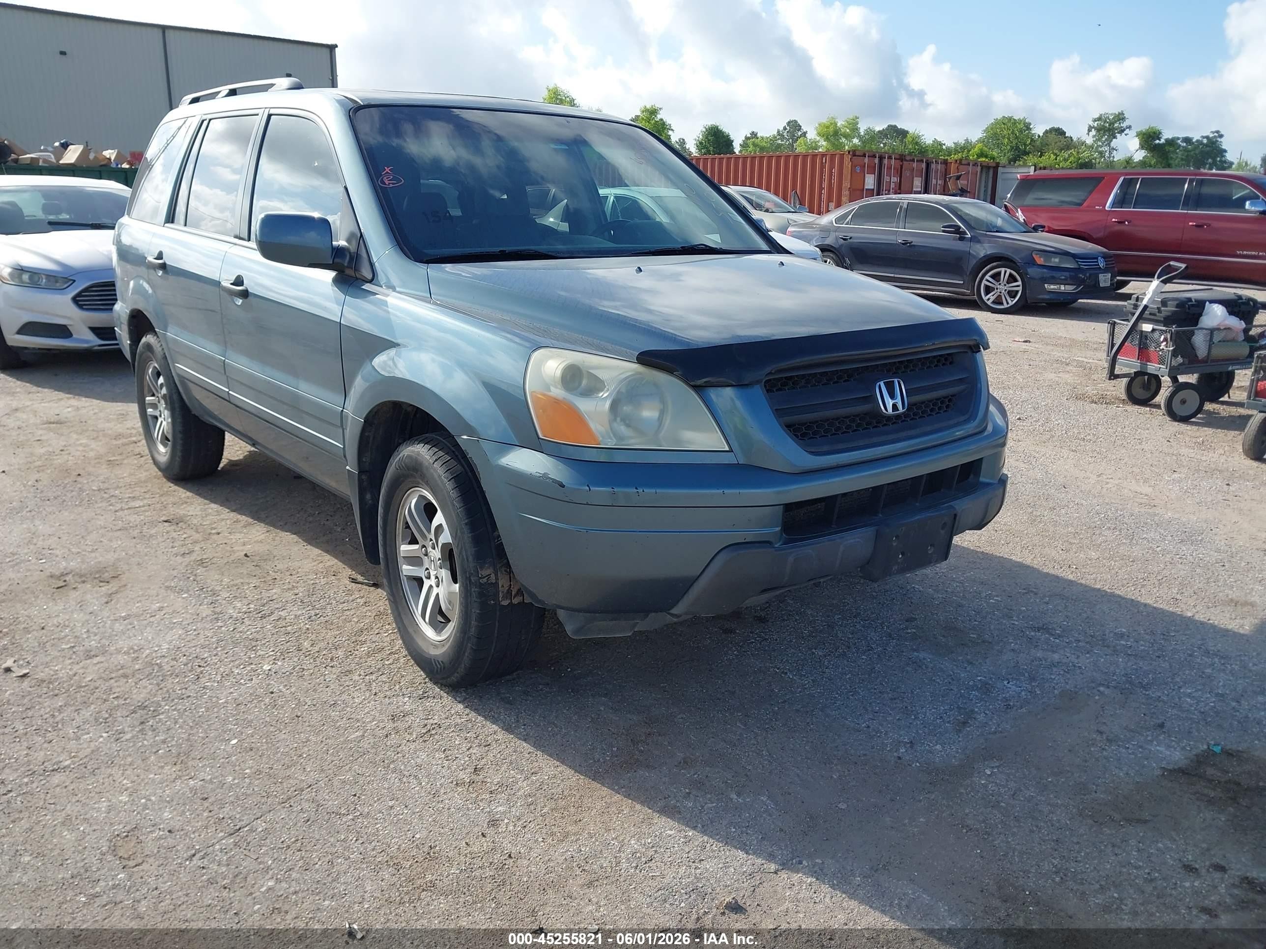 2005 Honda Pilot Ex-l Бирюзовый vin: 5FNYF18505B046878