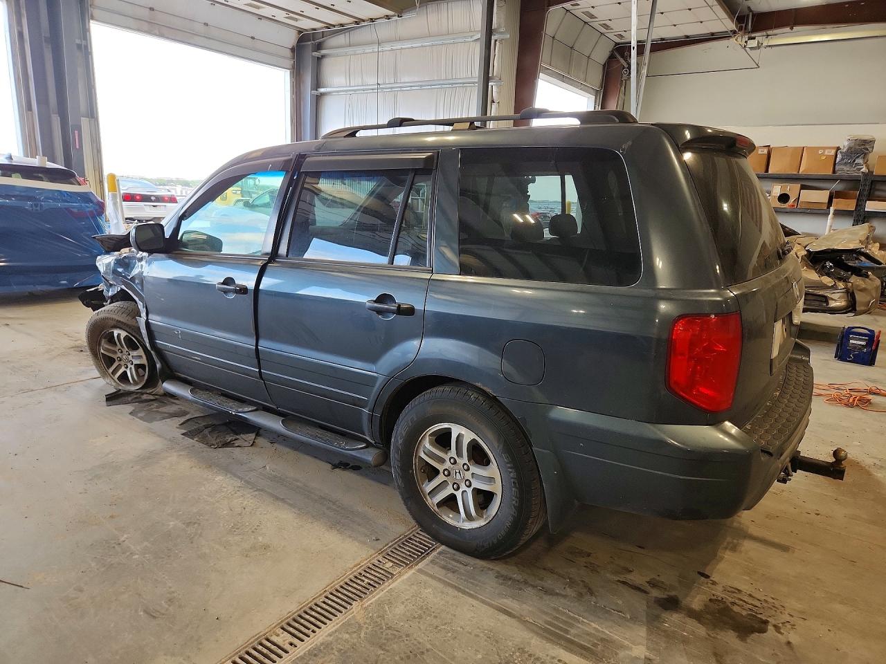2005 Honda Pilot Exl Gray vin: 5FNYF18505B047044