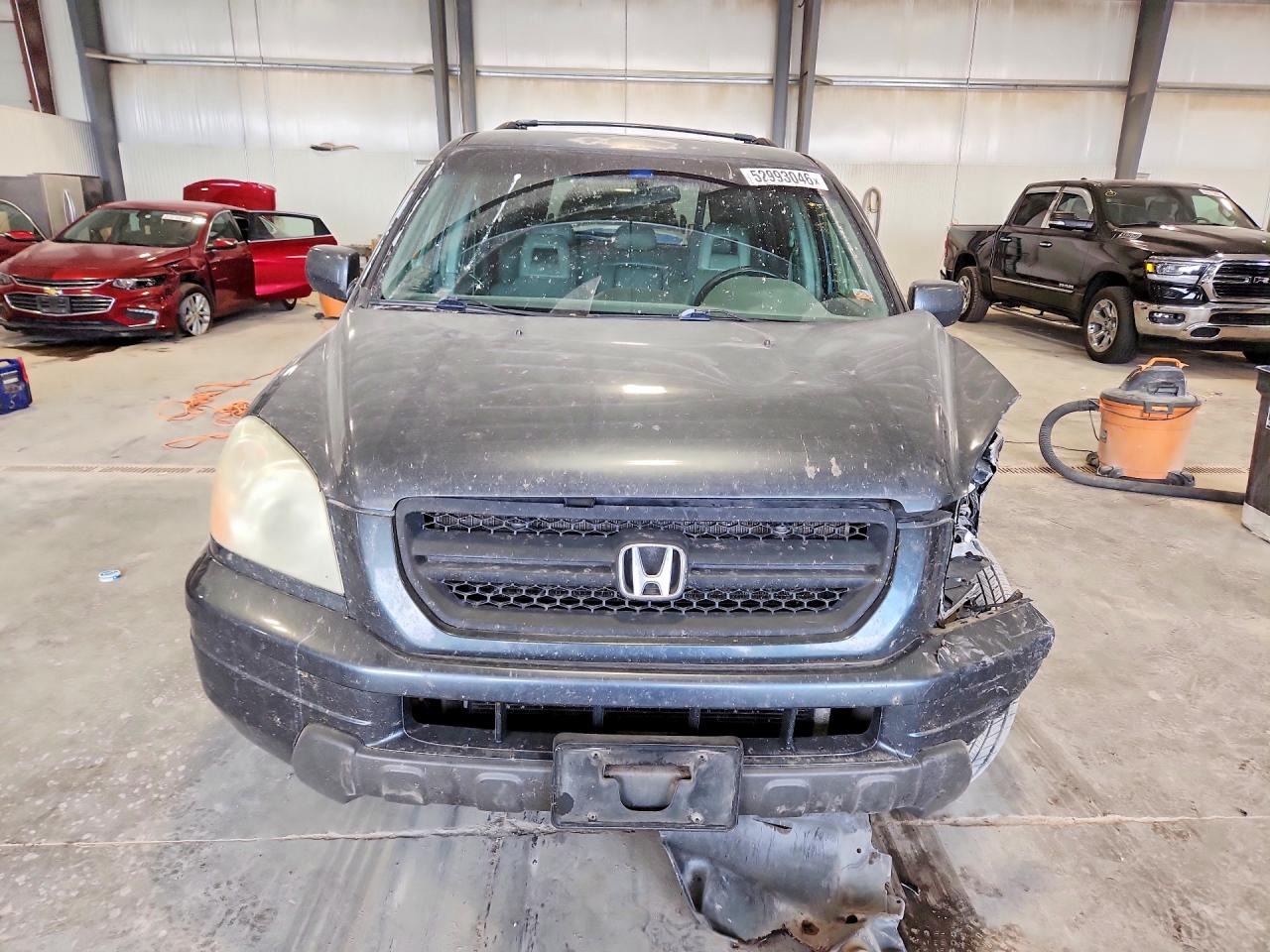 2005 Honda Pilot Exl Gray vin: 5FNYF18505B047044