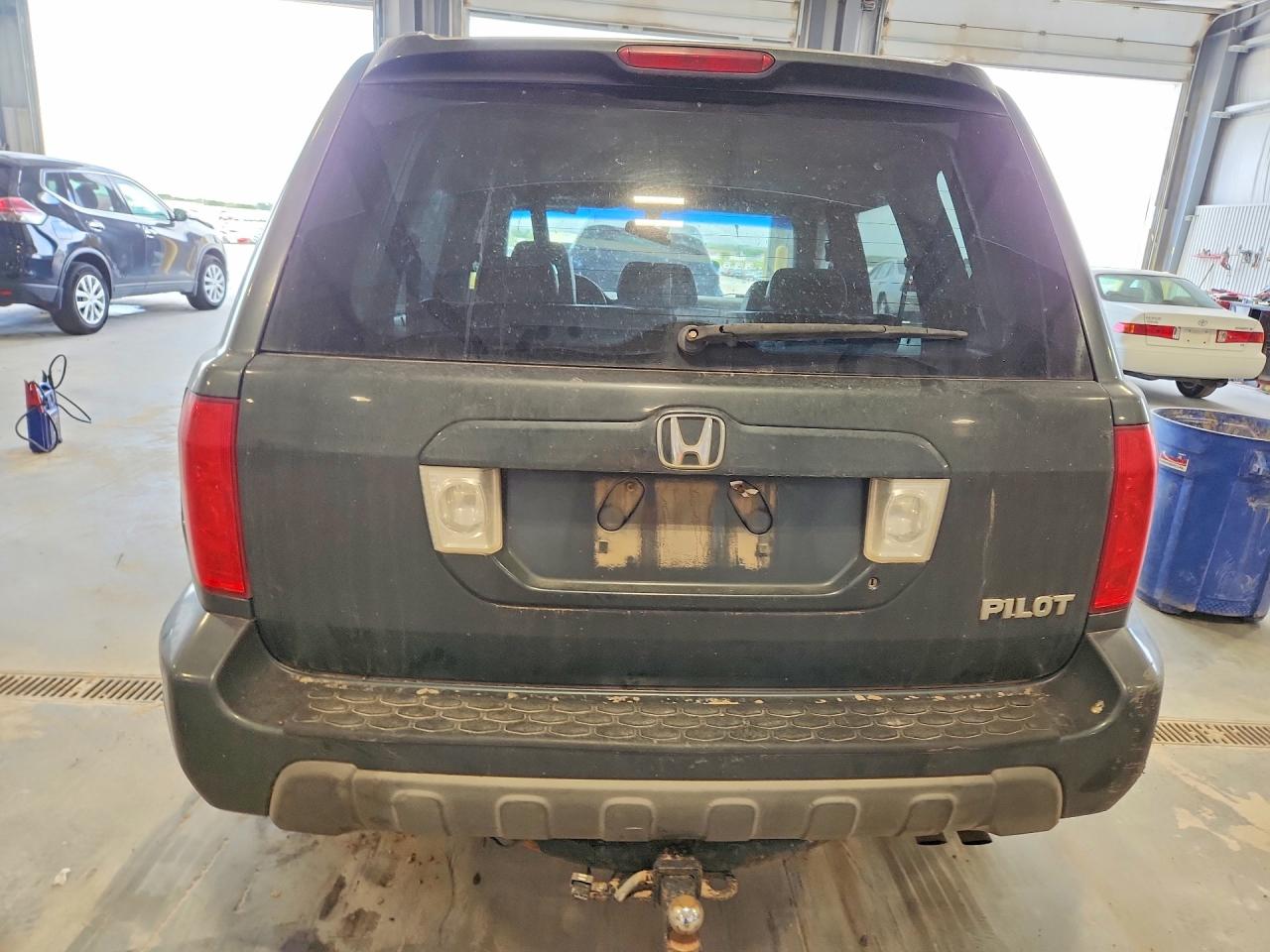2005 Honda Pilot Exl Gray vin: 5FNYF18505B047044