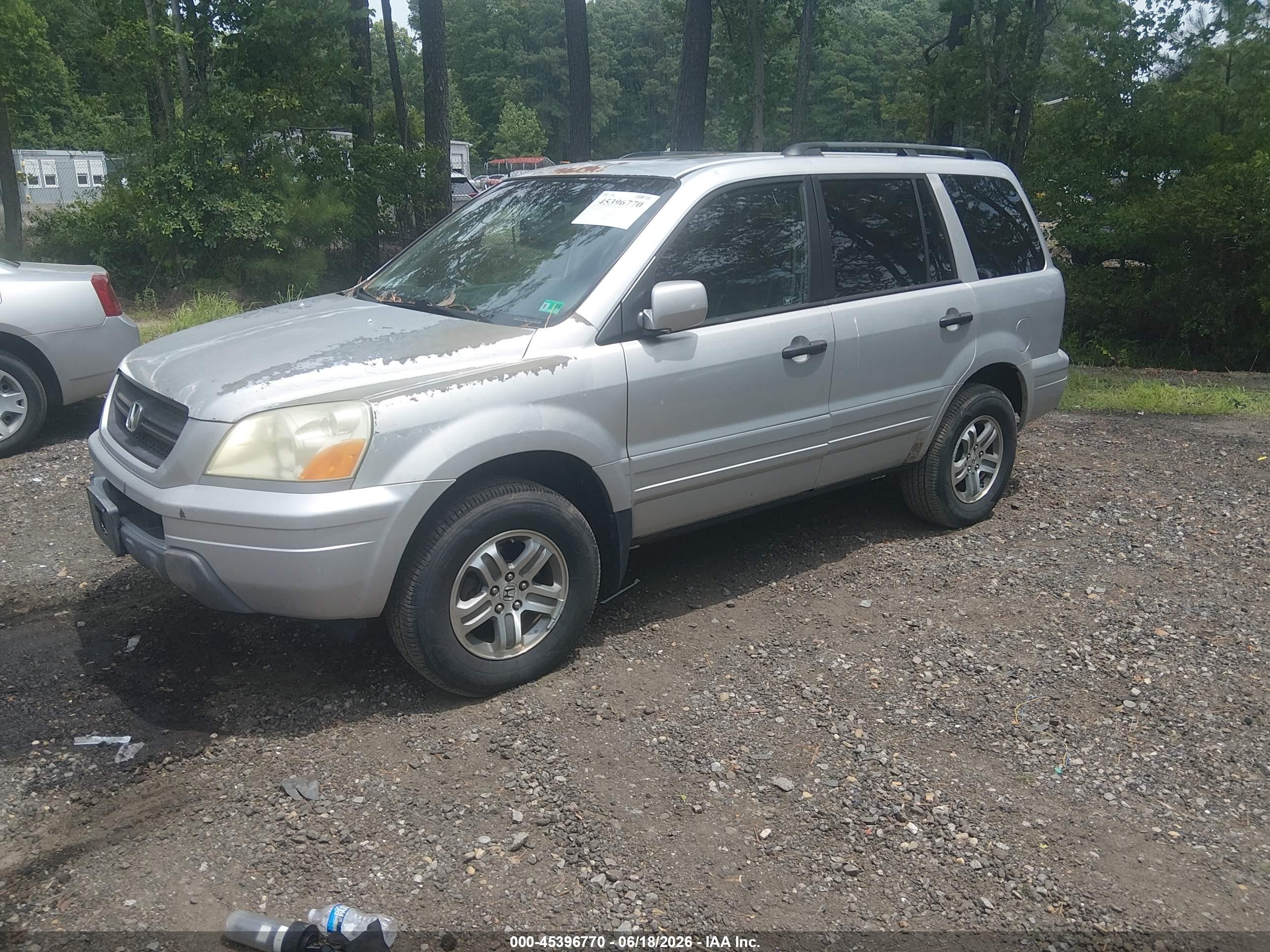 2005 Honda Pilot Ex-l Серебряный vin: 5FNYF18505B061879