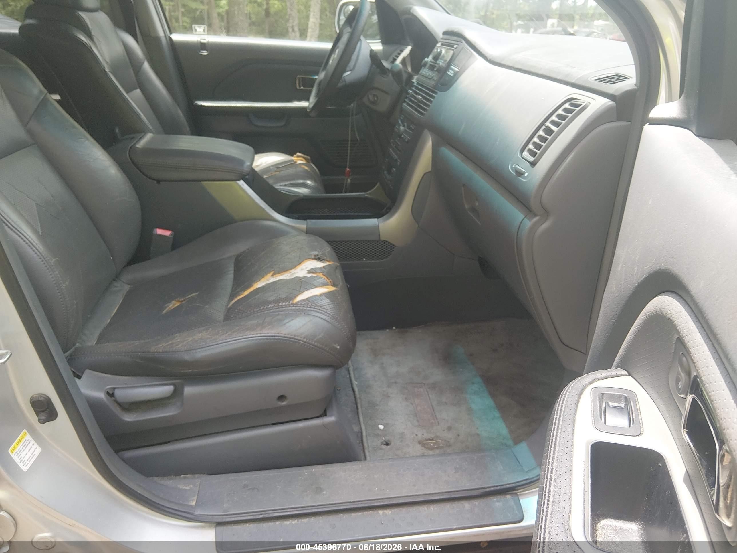 2005 Honda Pilot Ex-l Серебряный vin: 5FNYF18505B061879