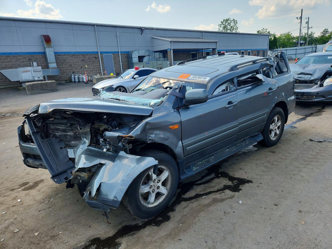 2008 Honda Pilot Exl Серый vin: 5FNYF18508B040776