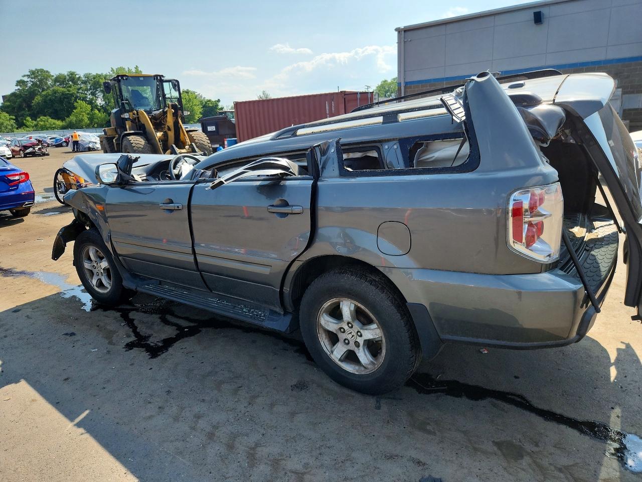 2008 Honda Pilot Exl Gray vin: 5FNYF18508B040776
