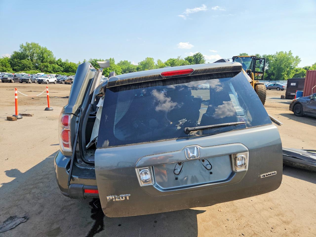 2008 Honda Pilot Exl Gray vin: 5FNYF18508B040776