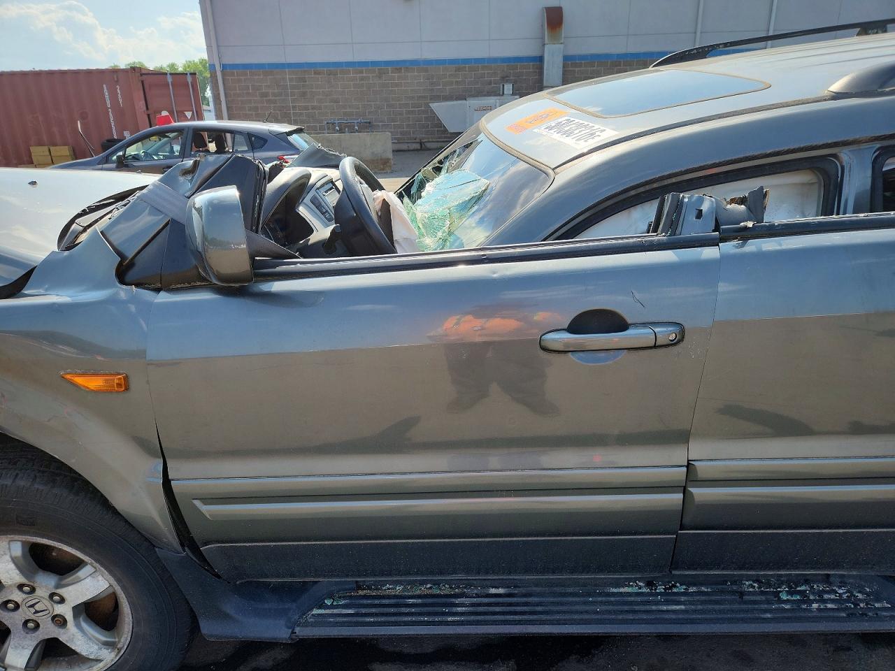 2008 Honda Pilot Exl Gray vin: 5FNYF18508B040776