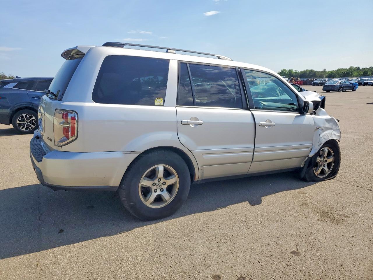 2008 Honda Pilot Exl Silver vin: 5FNYF18508B044049