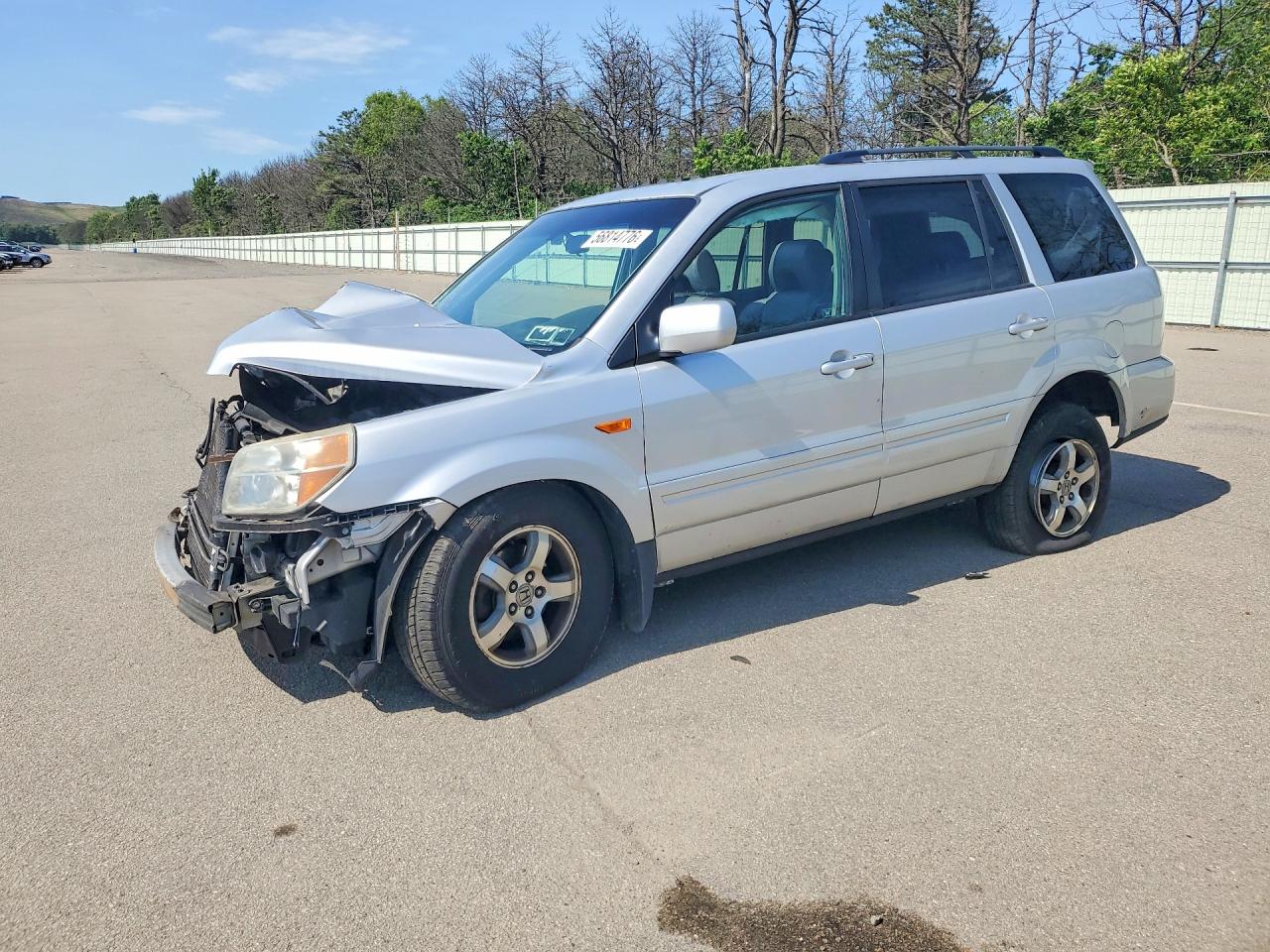 2008 Honda Pilot Exl Silver vin: 5FNYF18508B044049