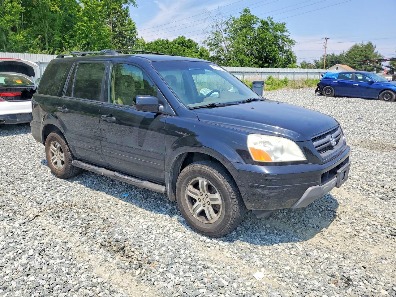 2004 Honda Pilot Exl Black vin: 5FNYF18514B002368