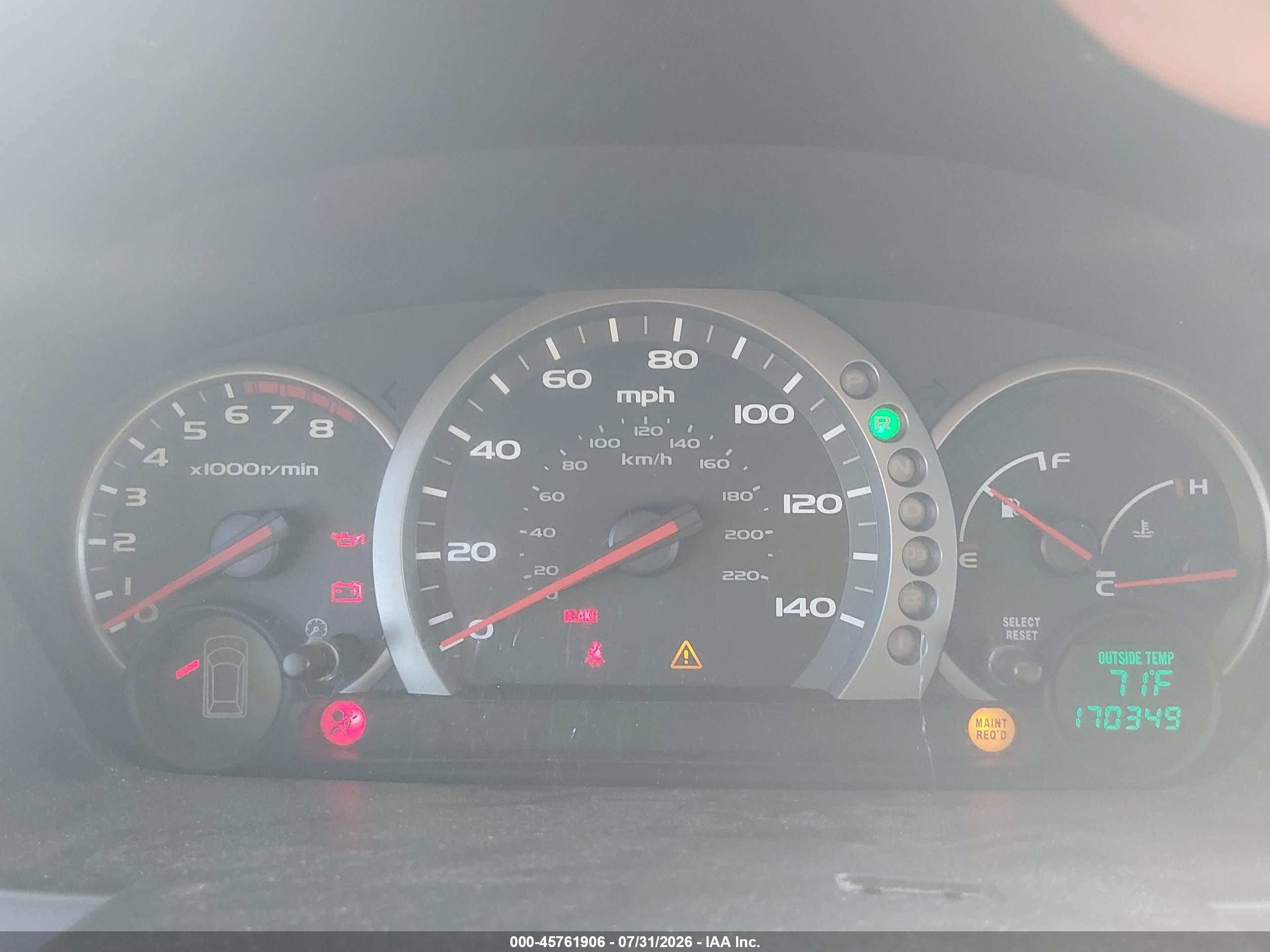 2005 Honda Pilot Ex-l Blue vin: 5FNYF18515B030284