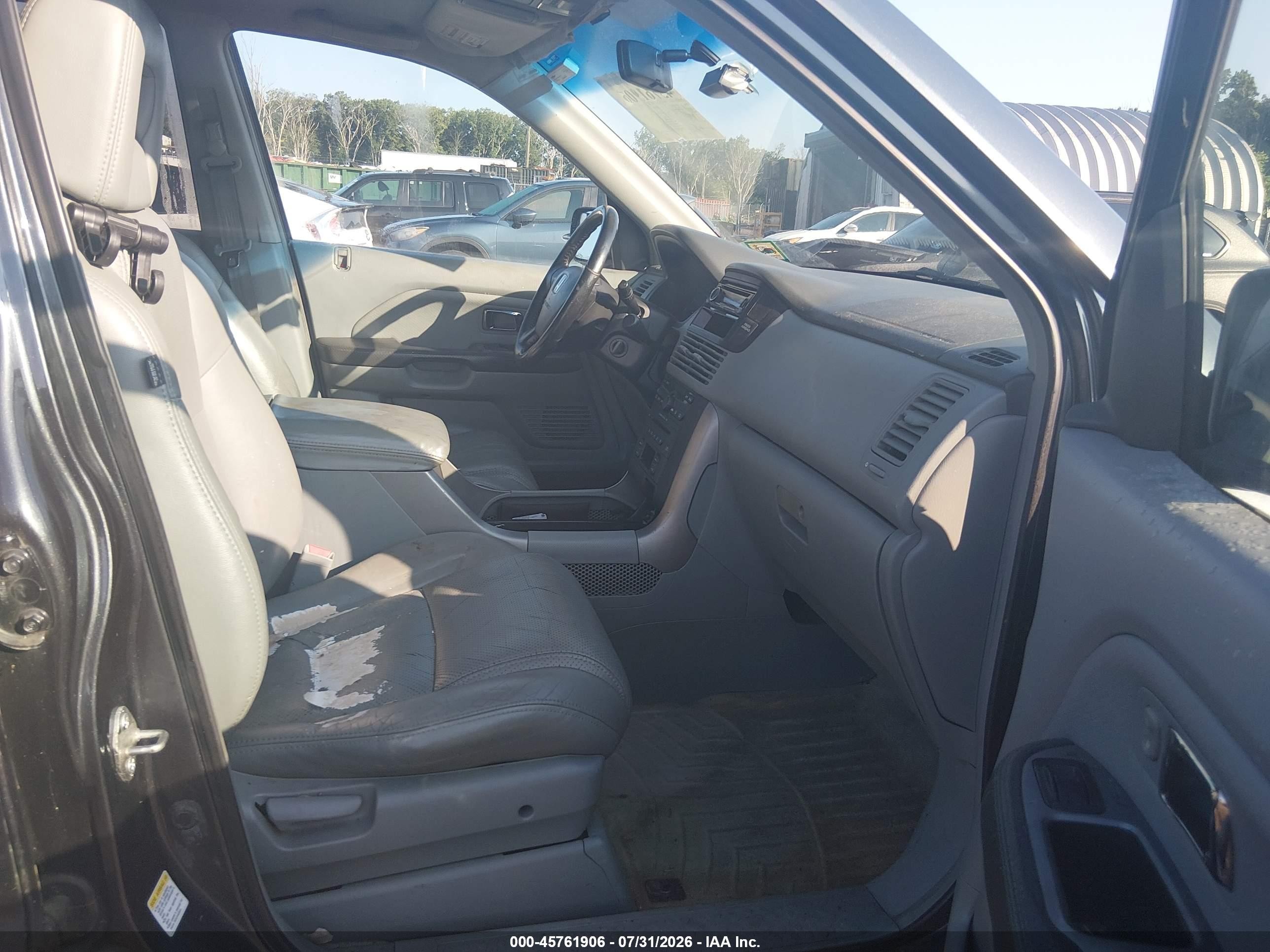2005 Honda Pilot Ex-l Blue vin: 5FNYF18515B030284